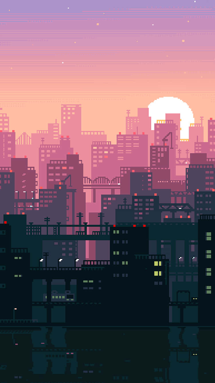 Download A Cityscape With A River Wallpaper