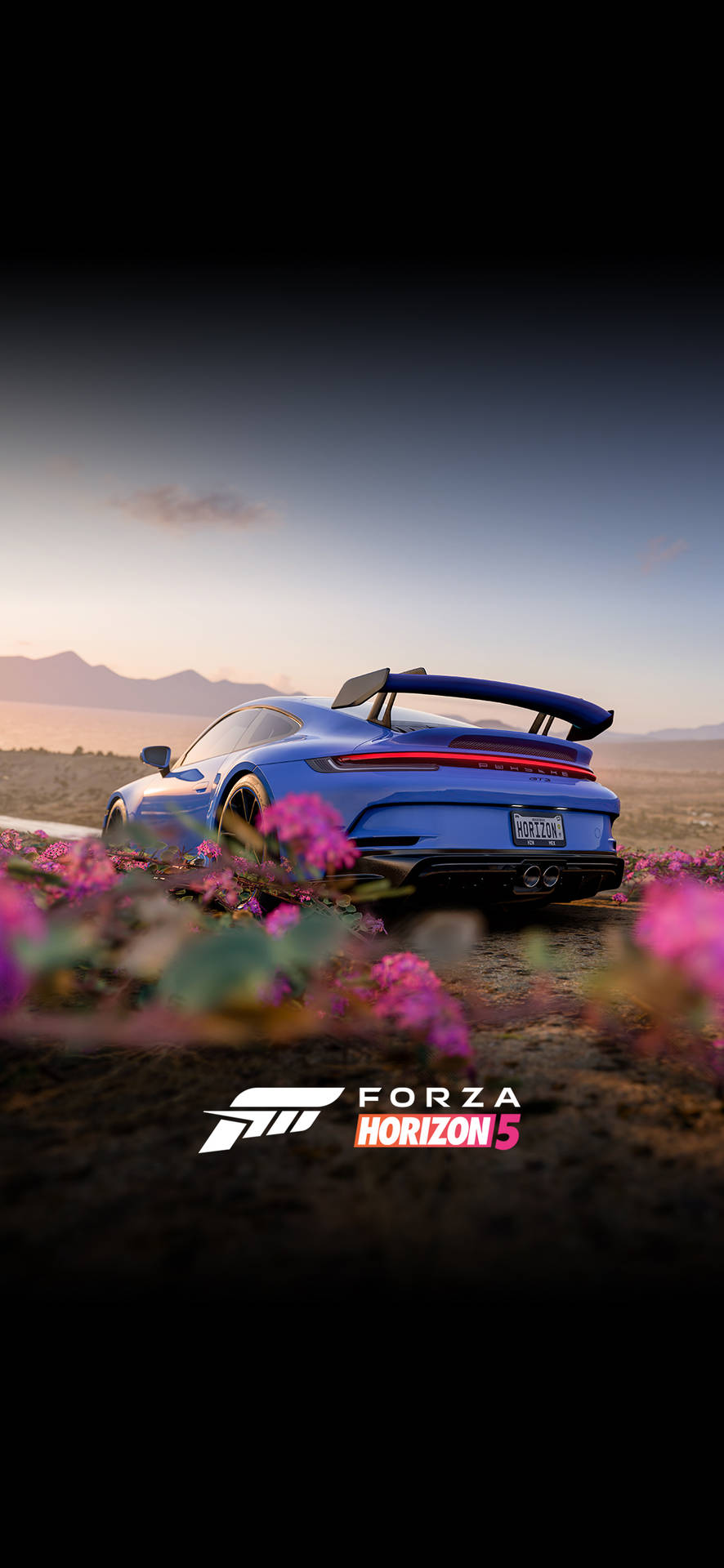 Download Blue Mercedes Forza iPhone Wallpaper