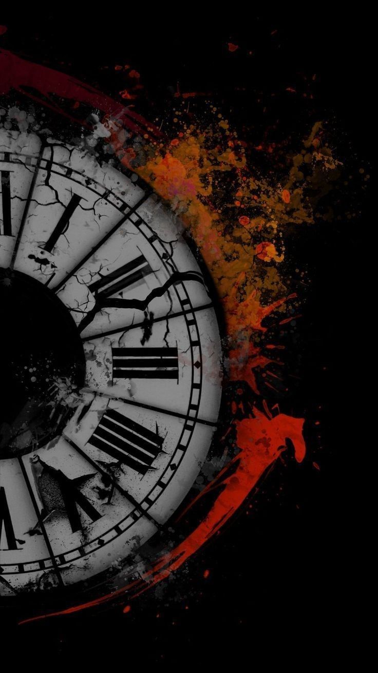 Galaxy wallpaper, Clock wallpaper, Phone wallpaper