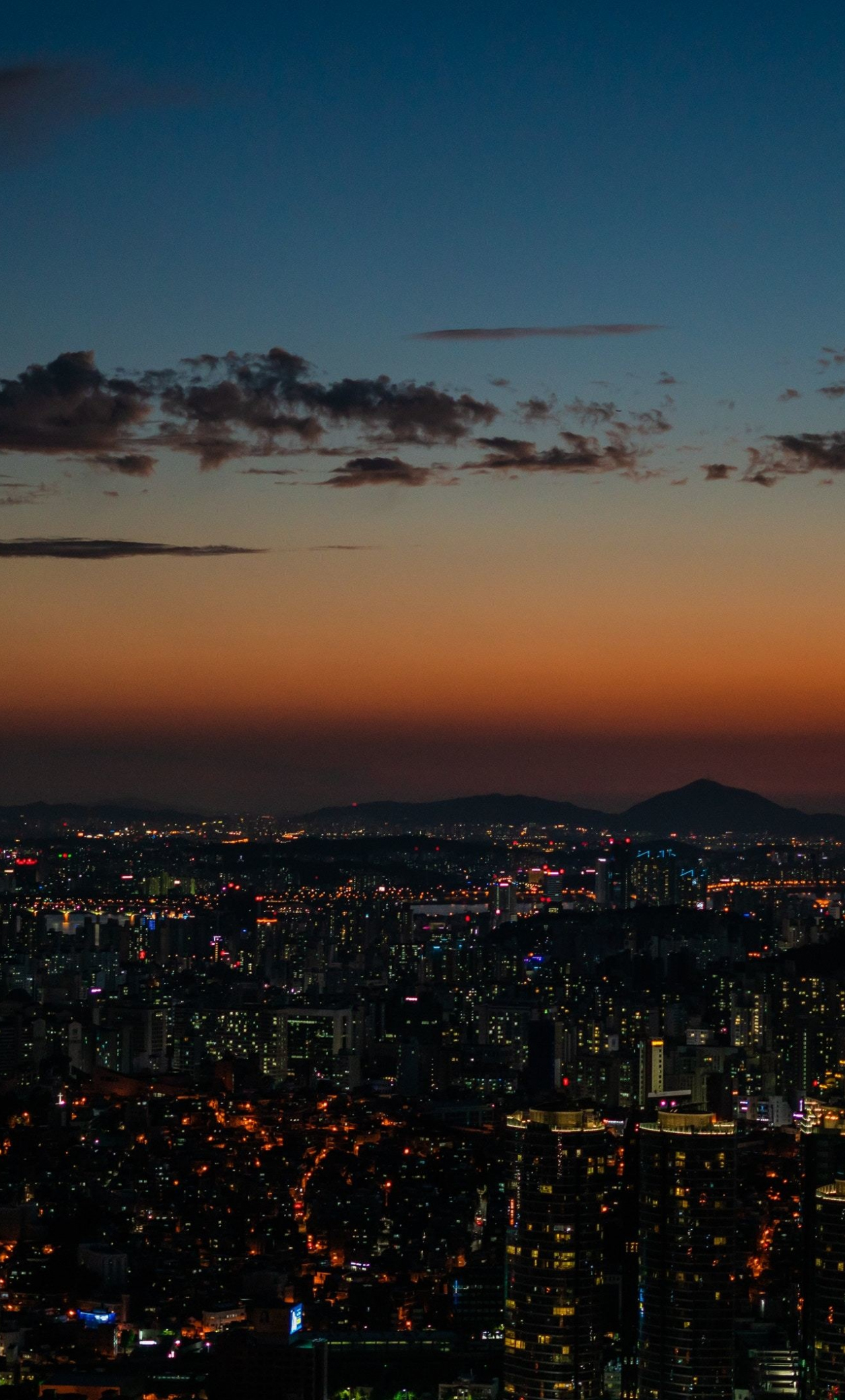 Download wallpaper 1280x2120 city, seoul, night, buildings, iphone 6 plus, 1280x2120 HD background, 21416