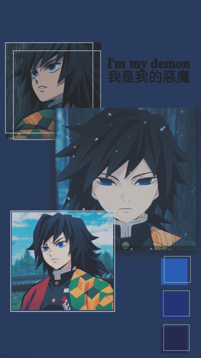Giyuu wallpaper ✨. Anime demon, Anime characters, Blue anime