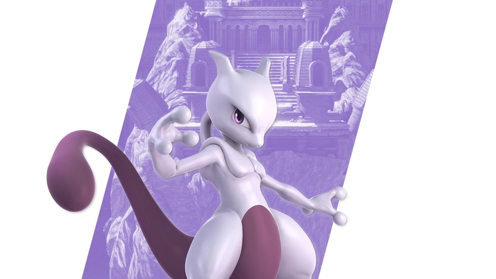 Super Smash Bros Ultimate Mewtwo Wallpaper with Monocle