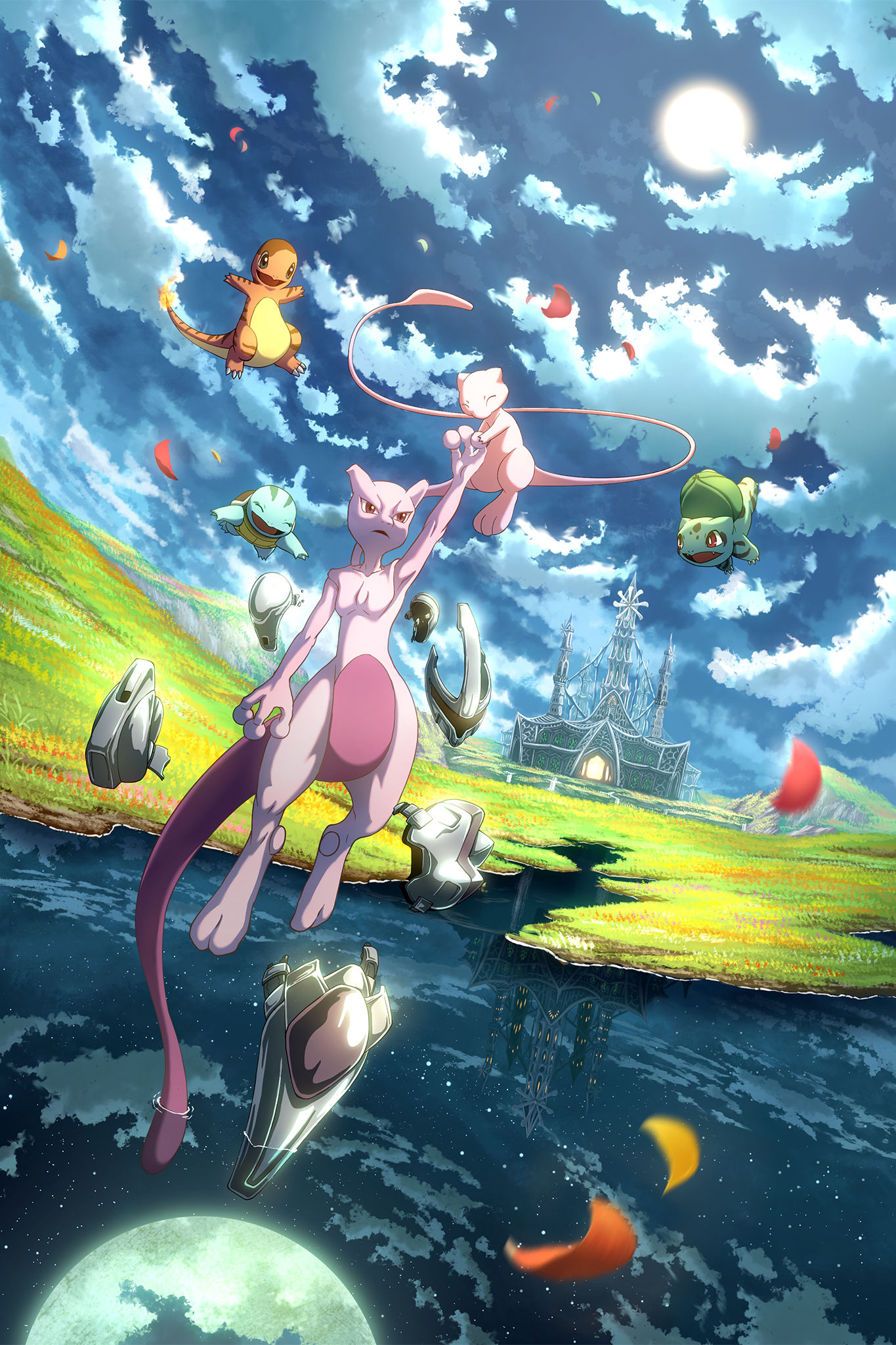 Ramón & Mew (Pokémon) #fanart #karasora #illustration