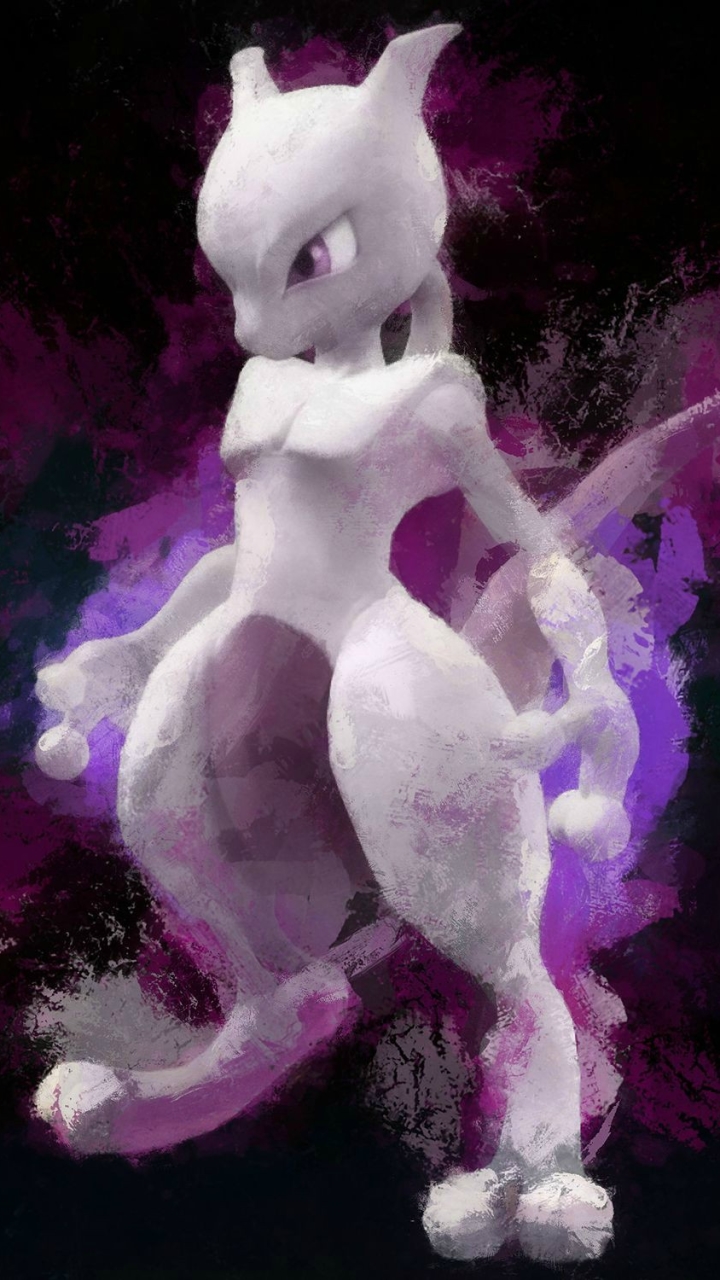 Mewtwo (Pokémon) Phone Wallpaper