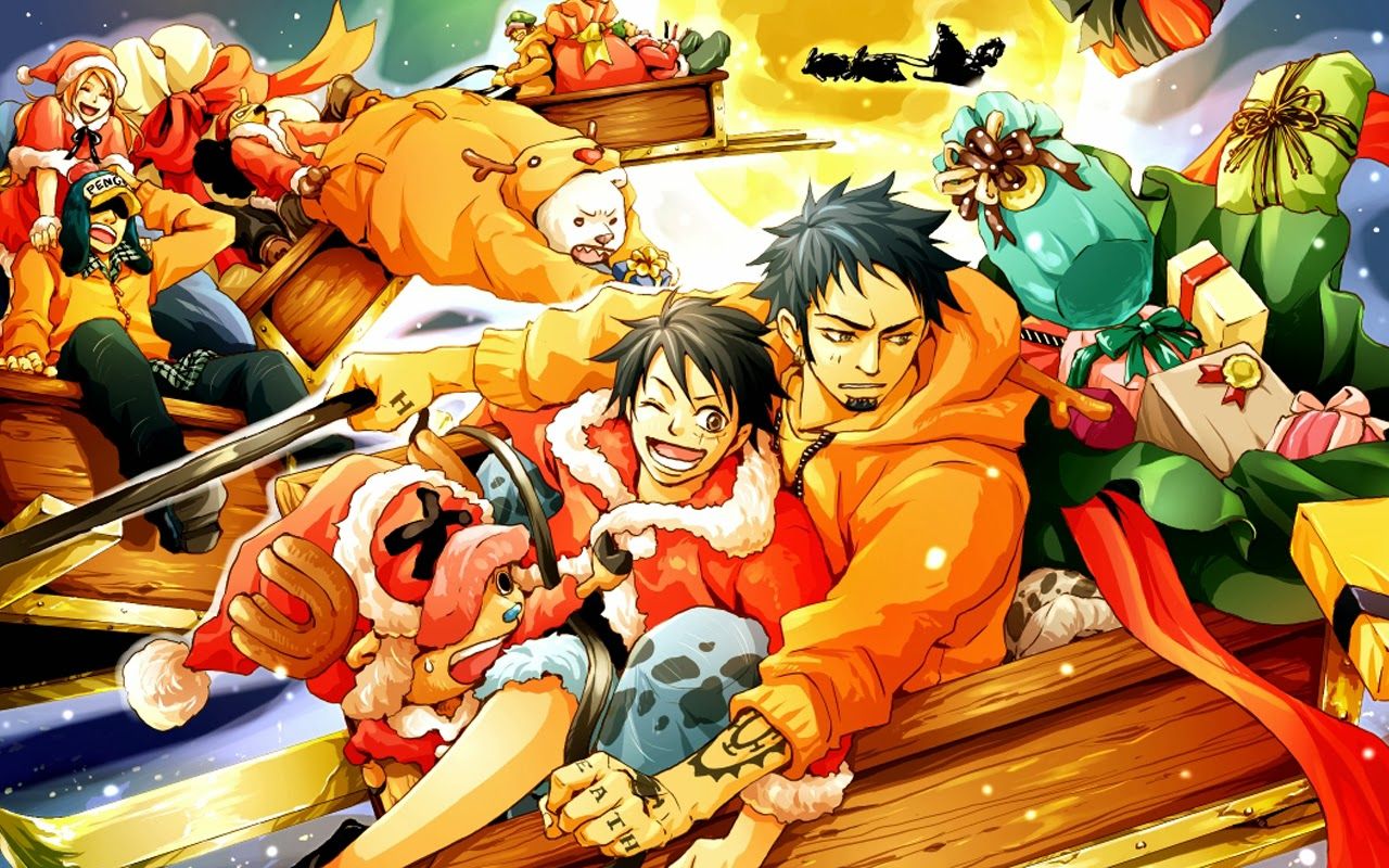 one piece christmas anime HD wallpaper 1280x800. Anime, One piece anime, Anime christmas