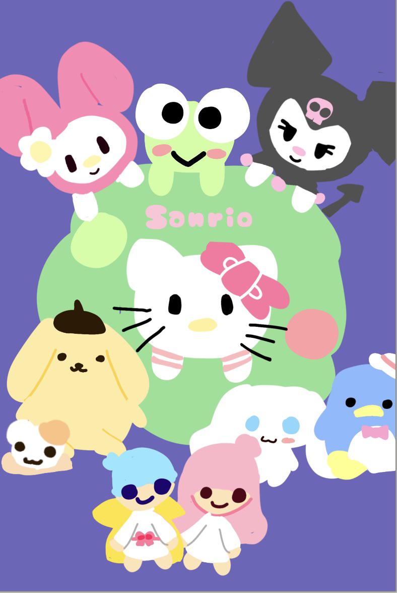 hello Kitty Christmas art