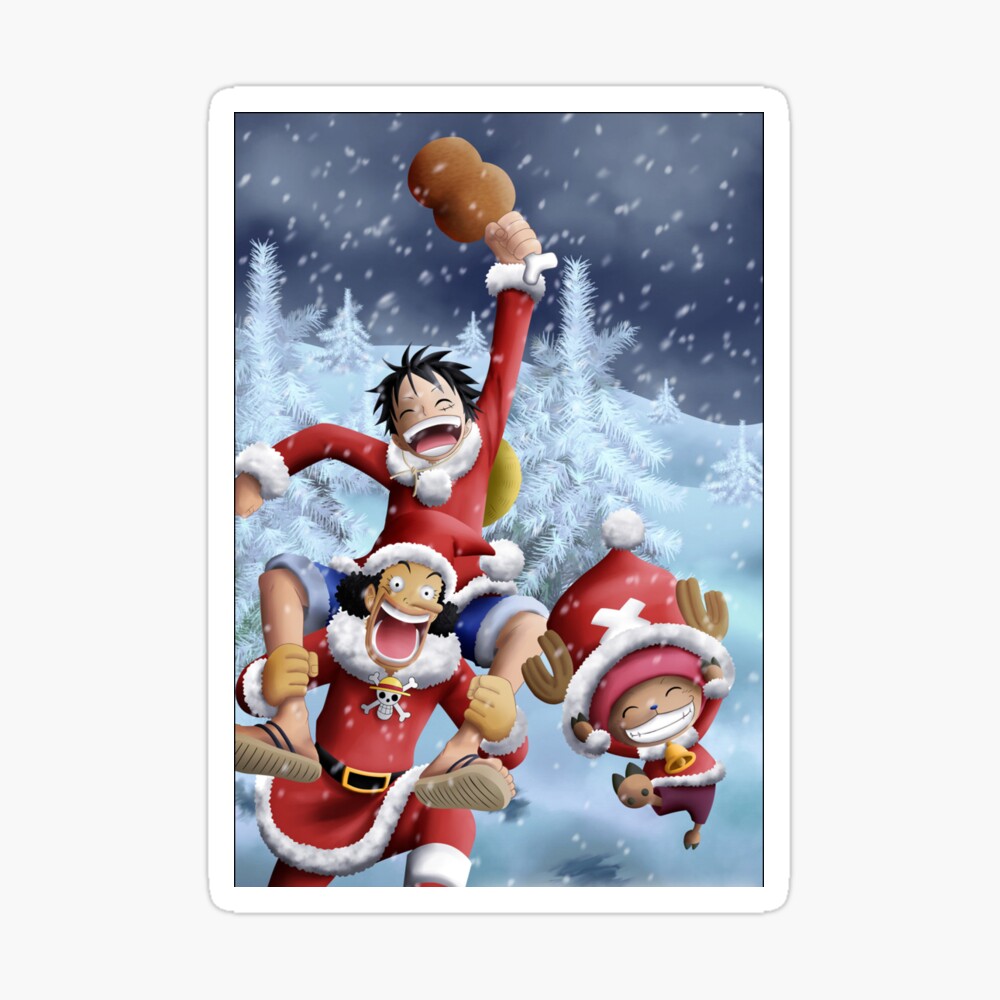 masukkamar One Piece Merry Christmas Greeting Card