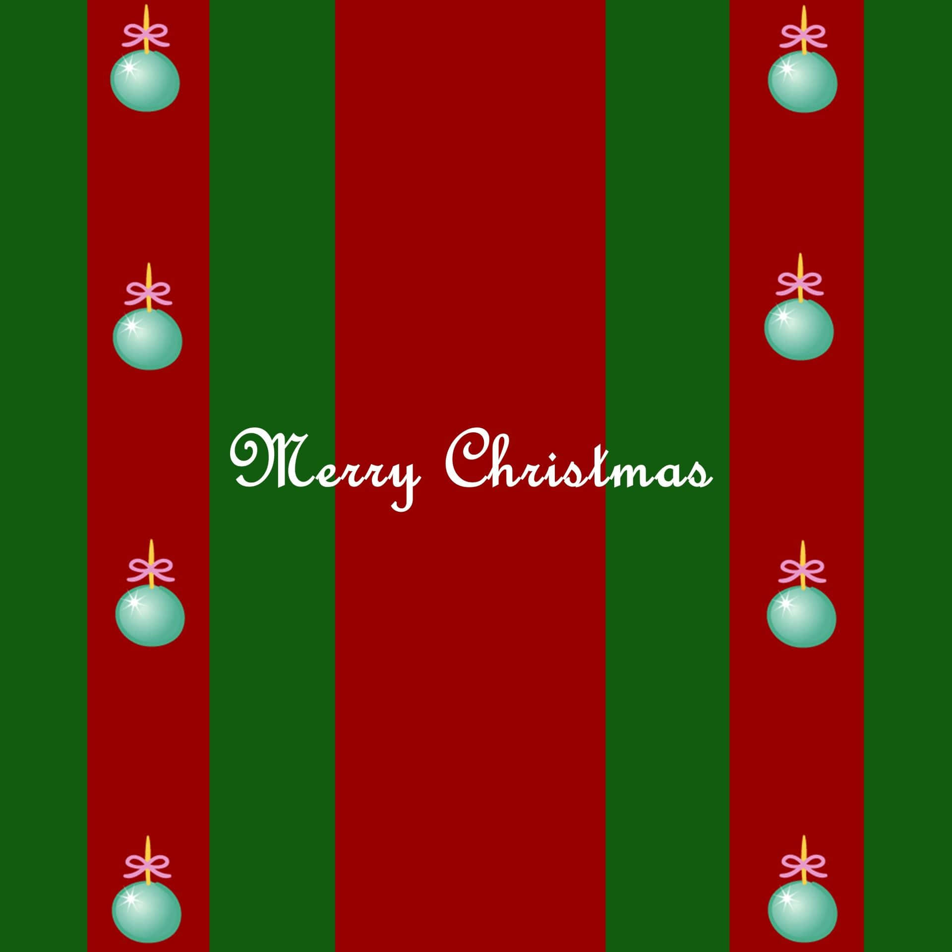 Download Celebrate the joyful Christmas season with Red and Green decorations Wallpaper