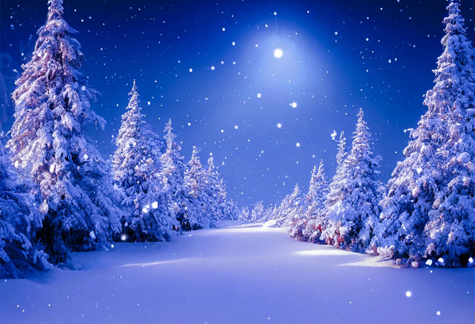 Amazon.com, Eainb 10x8ft Winter Snow Scene Backdrop Snowfall Night White Pine Forest Wonderland Photography Background Christmas Party Decoration Vinyl Photo Studio Props