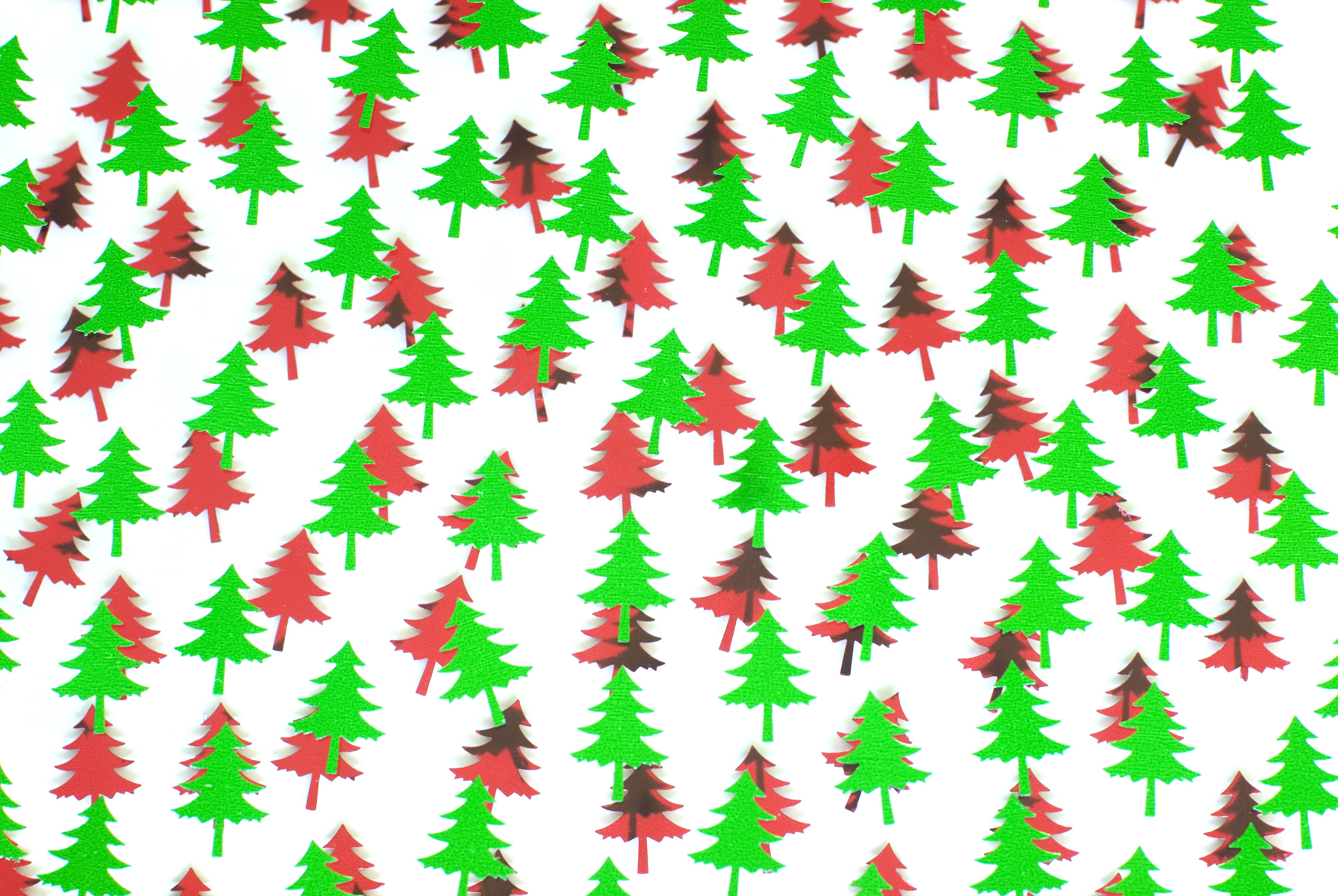 Free 3632 Red And Green Tree Shapes