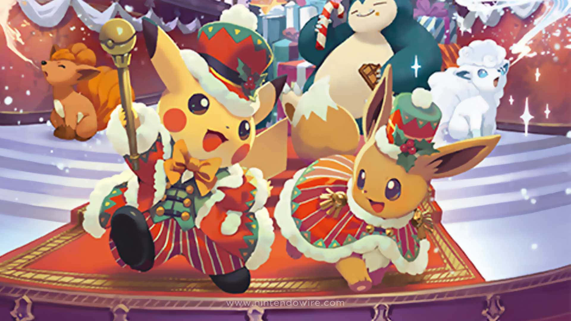 Download Pokémon Christmas Costume Party Wallpaper