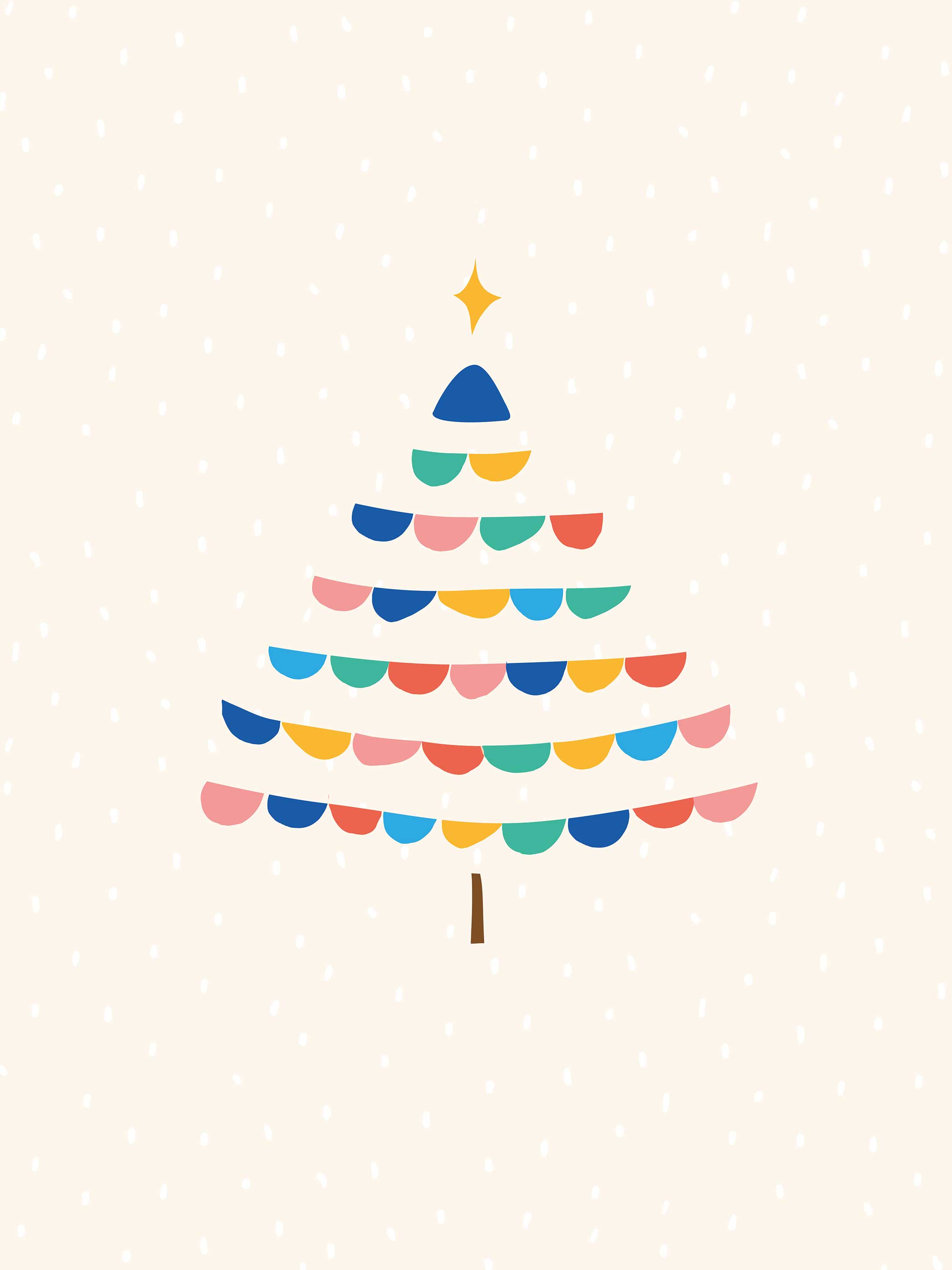 Christmas tree desktop, phone and tablet wallpaper