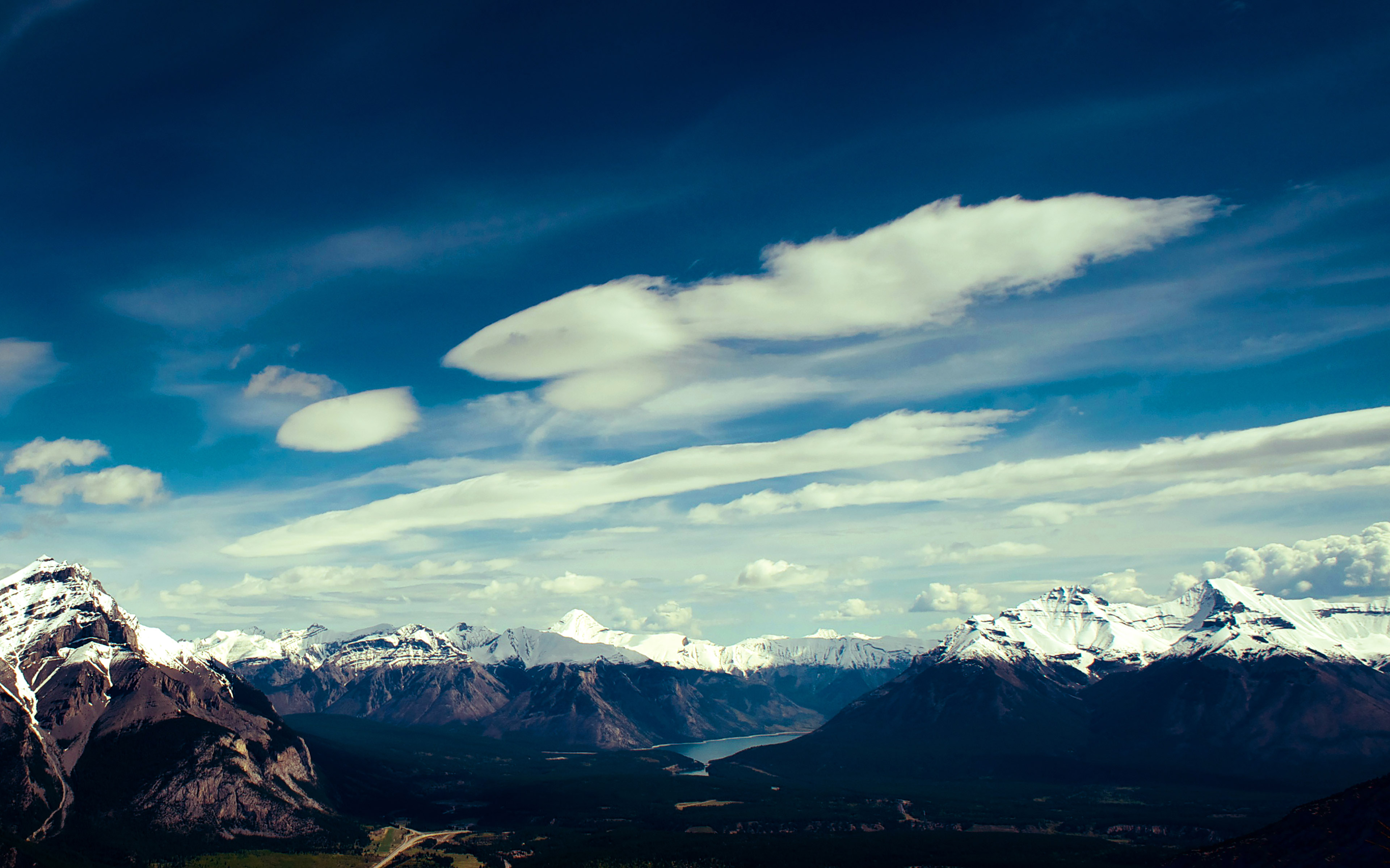 wallpaper for desktop, laptop. canada mountain blue sky snow high nature