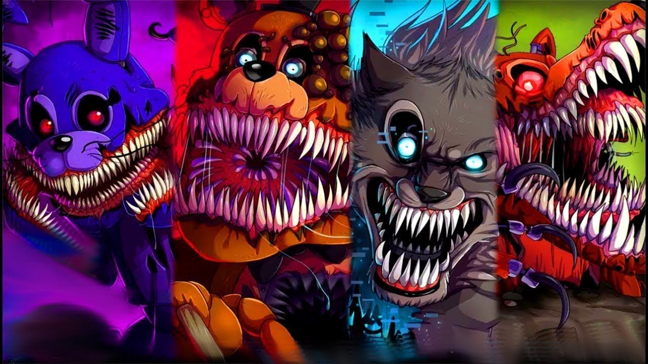 SFM Five Night at Freddy's Twisted mode all jumpscares +office. Marvel wallpaper, Very scary, Scary