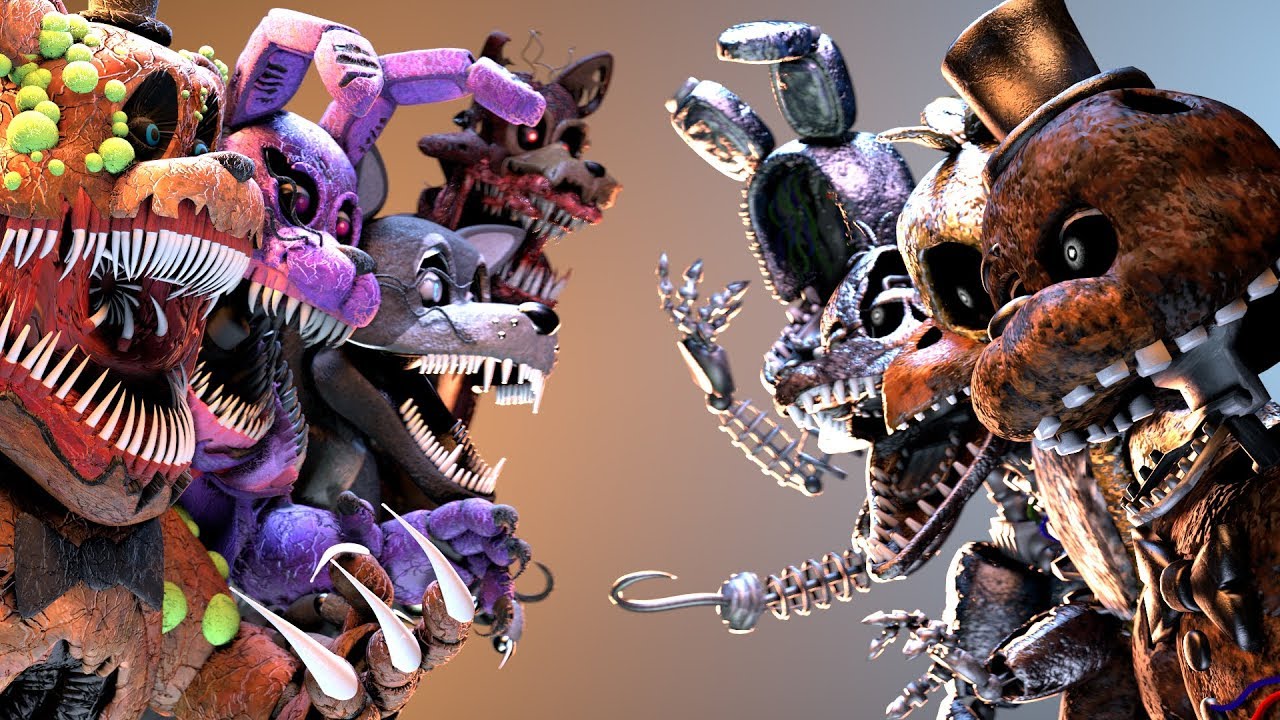 FNaF Twisted vs Ignited Animatronics