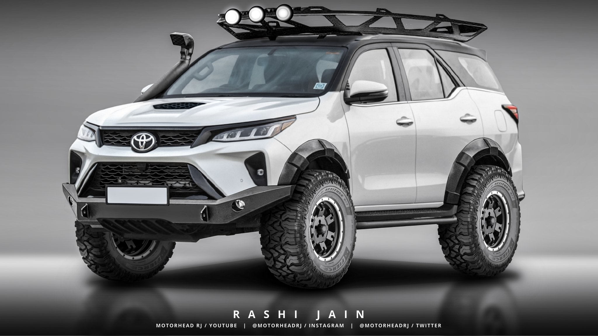 motorheadrj Fortuner Legender Modified to Offroader Vehicle