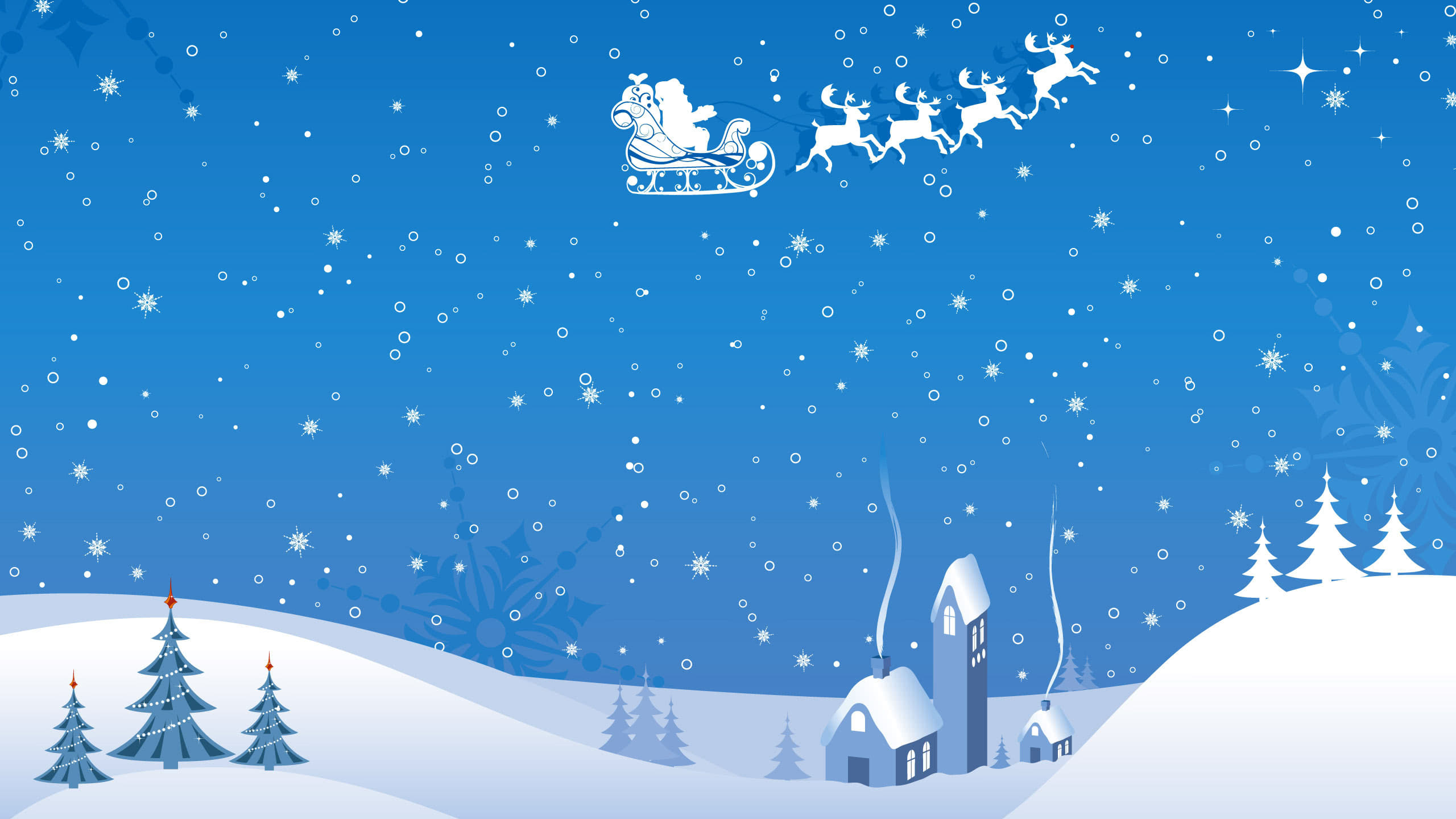 Christmas Santa Claus WQHD 1440P Wallpaper