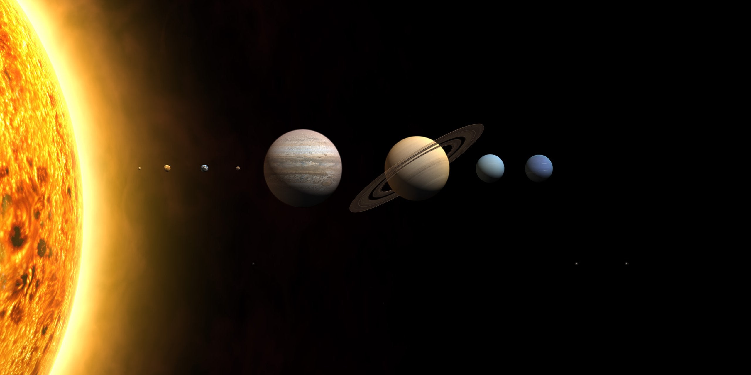 Beautiful photo of the Planets. The Planets & Moons. Sky Image Lab