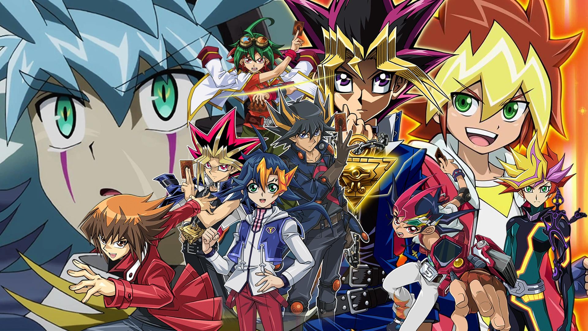 Yu Gi Oh! Protagonists Wallpaper 1080p Full HD