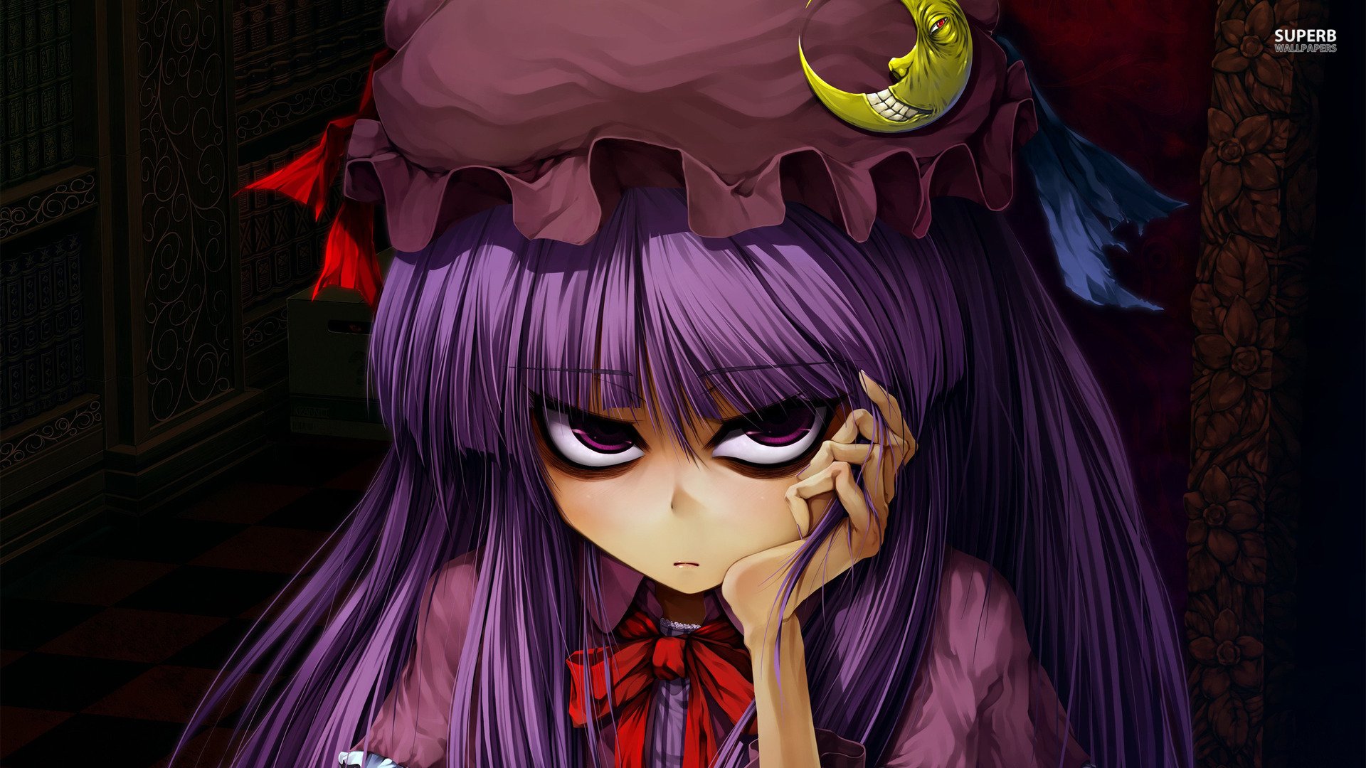 Touhou project Patchouli knowledge wallpaperx1080