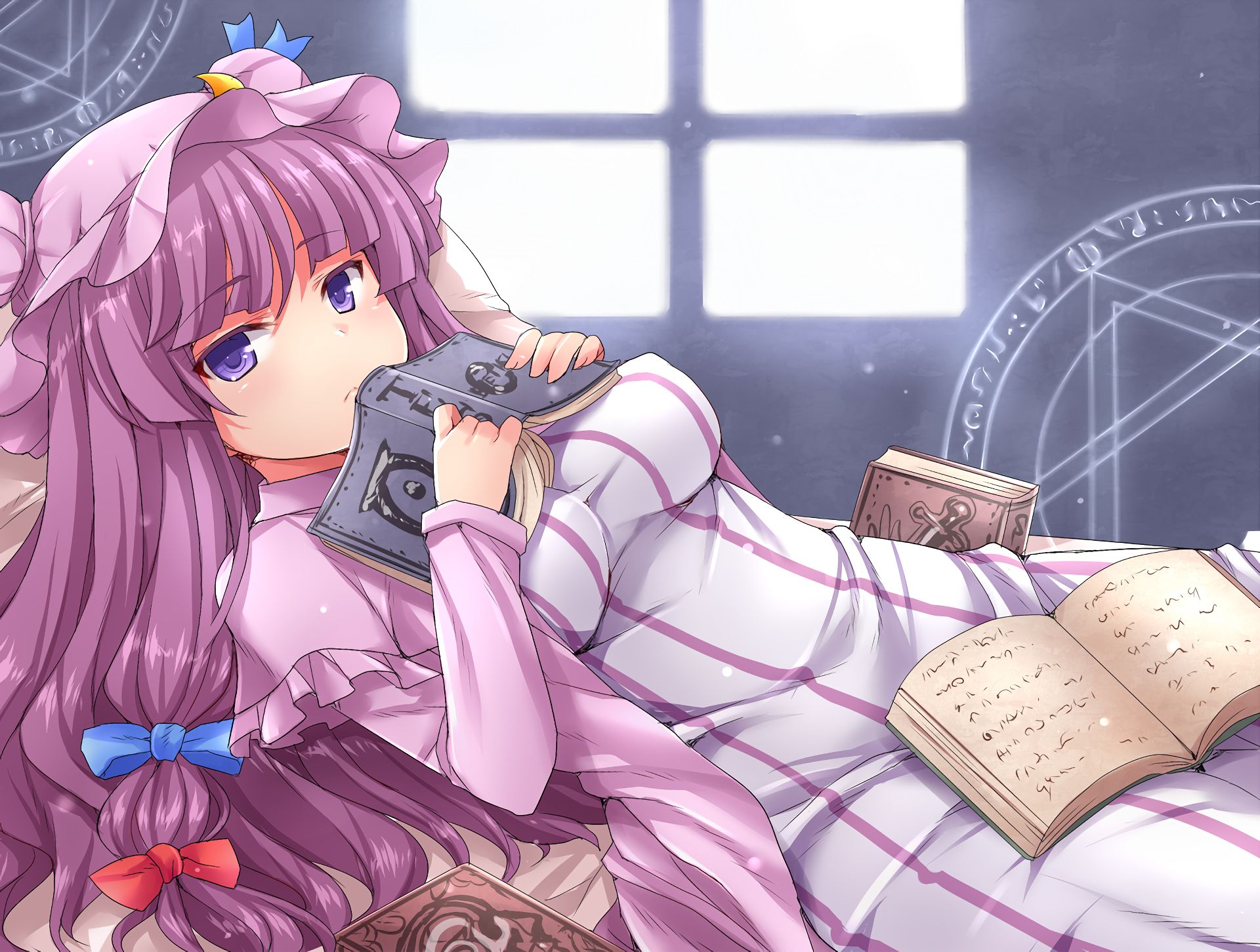 HD desktop wallpaper: Anime, Touhou, Patchouli Knowledge download free picture