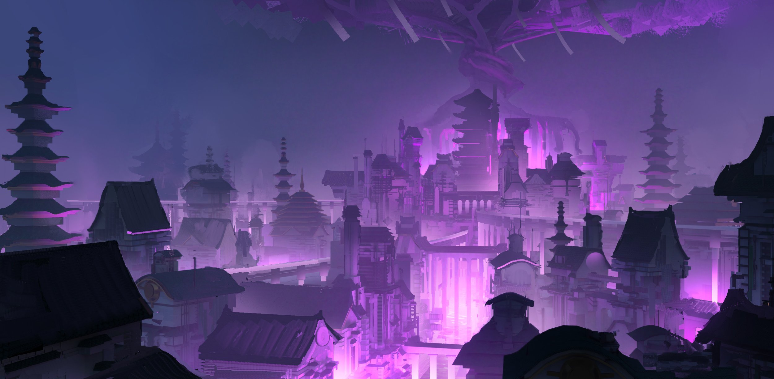 The Concept art of Kamigawa: Neon Dynasty