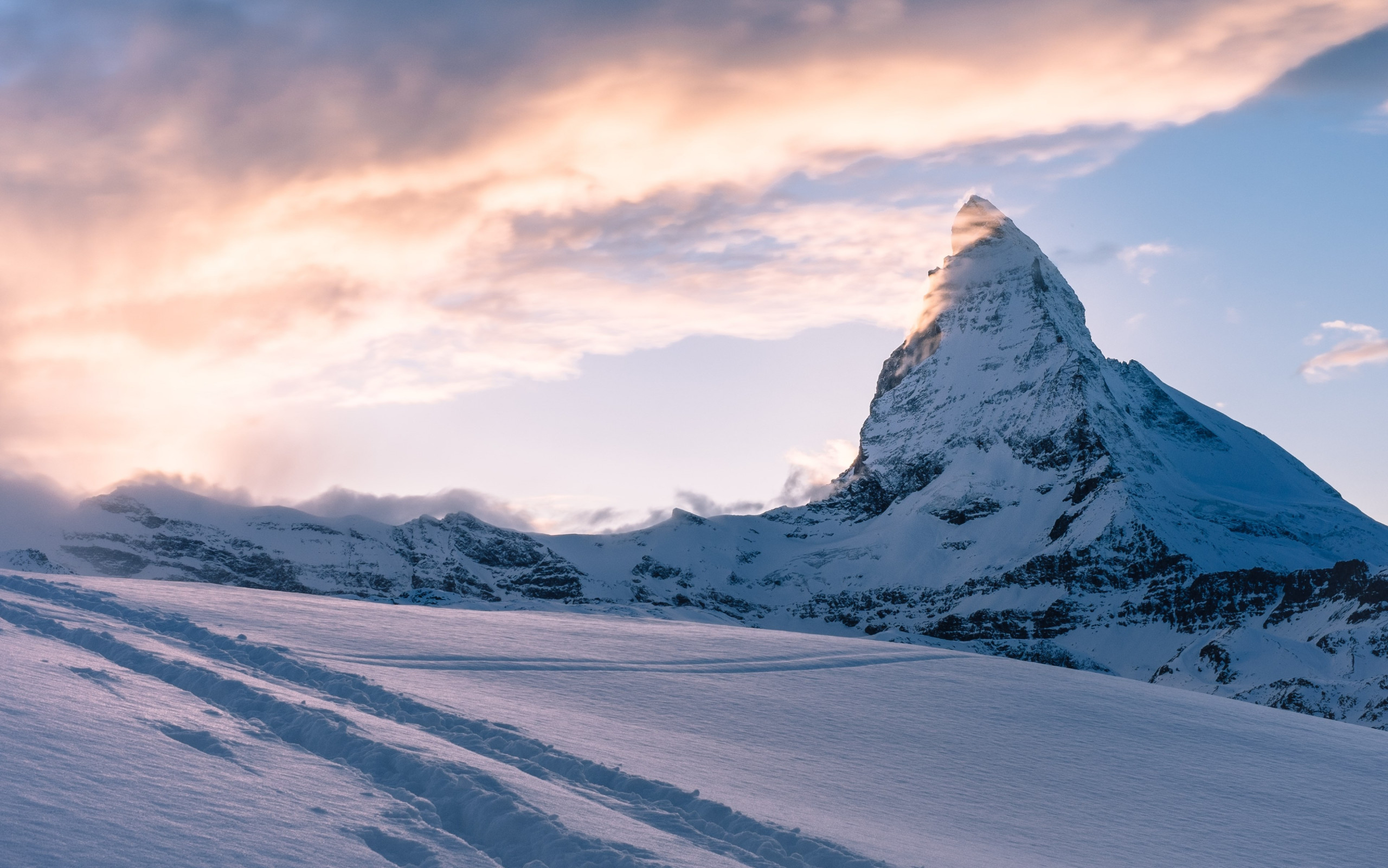 Download wallpaper: Swiss Alps. Matterhorn mountain peak 2560x1600