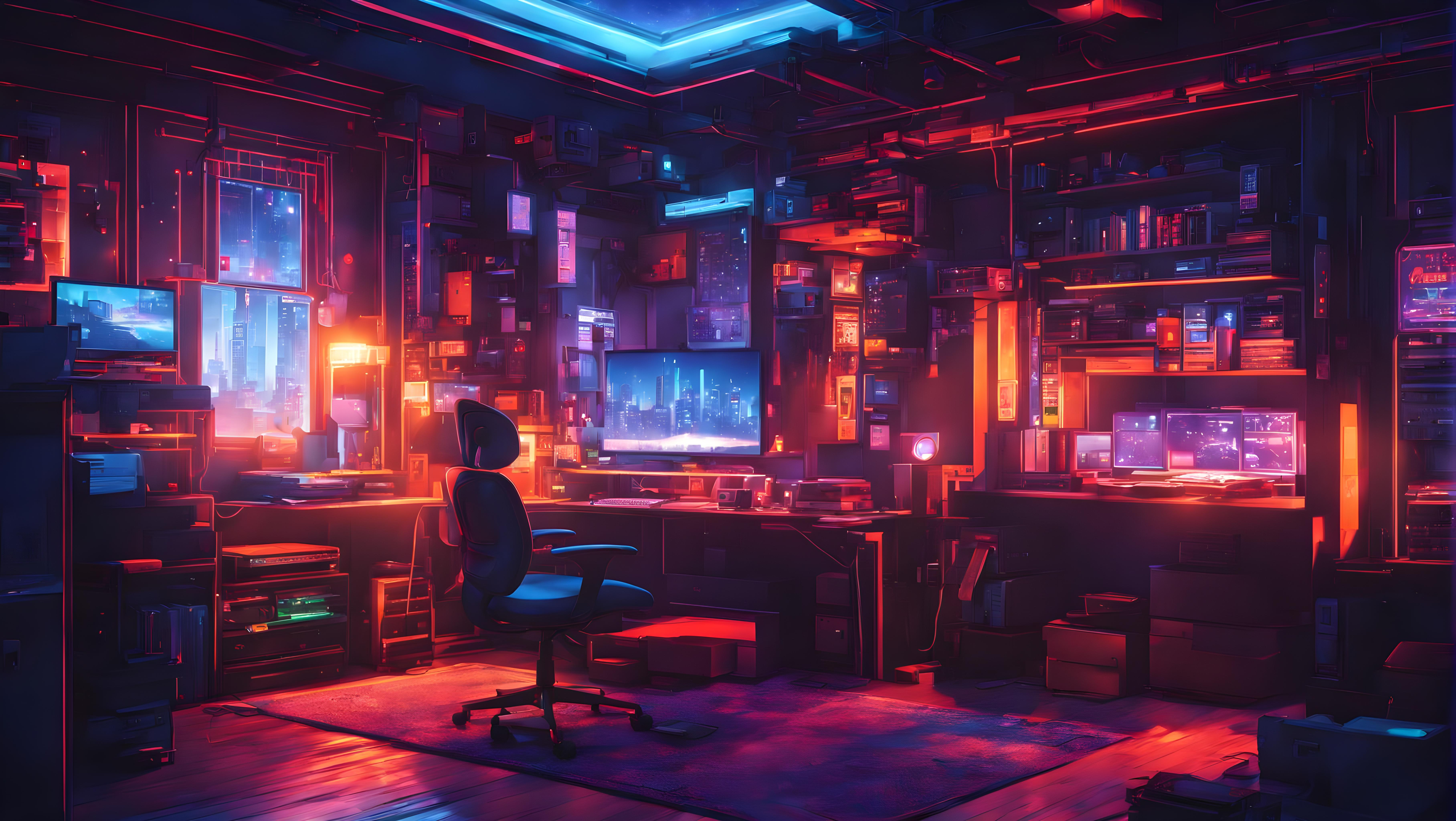 Anime Room 4k Ultra HD Wallpaper