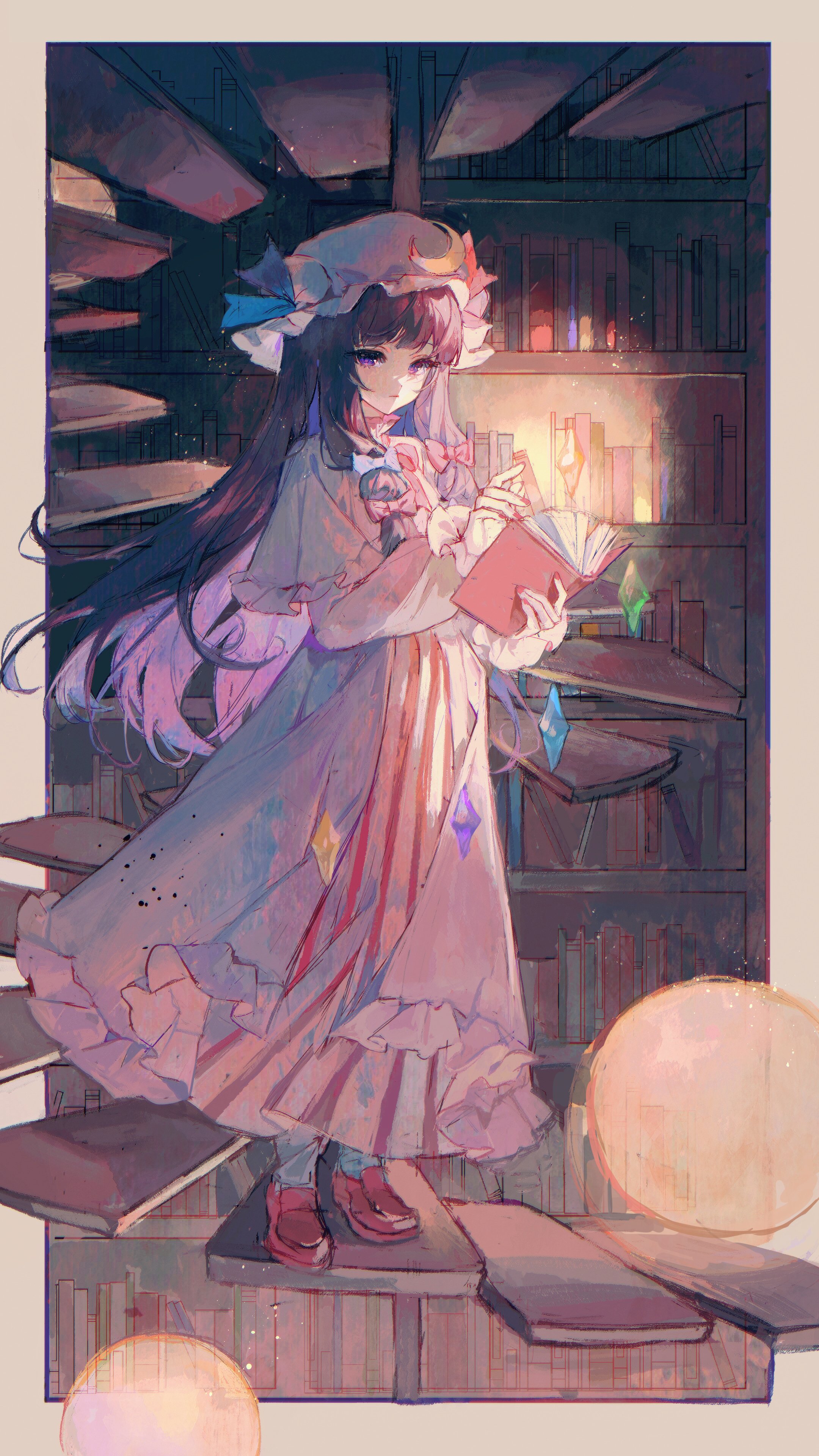 Patchouli Knowledge, Mobile Wallpaper Anime Image Board