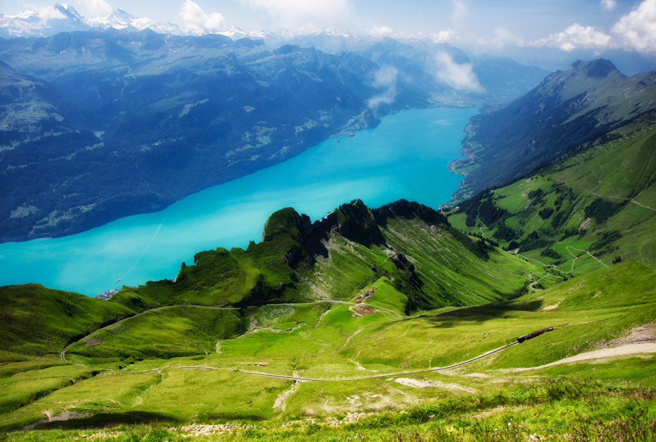 Desktop Wallpaper Alps Switzerland Nature Mountains Scenery From