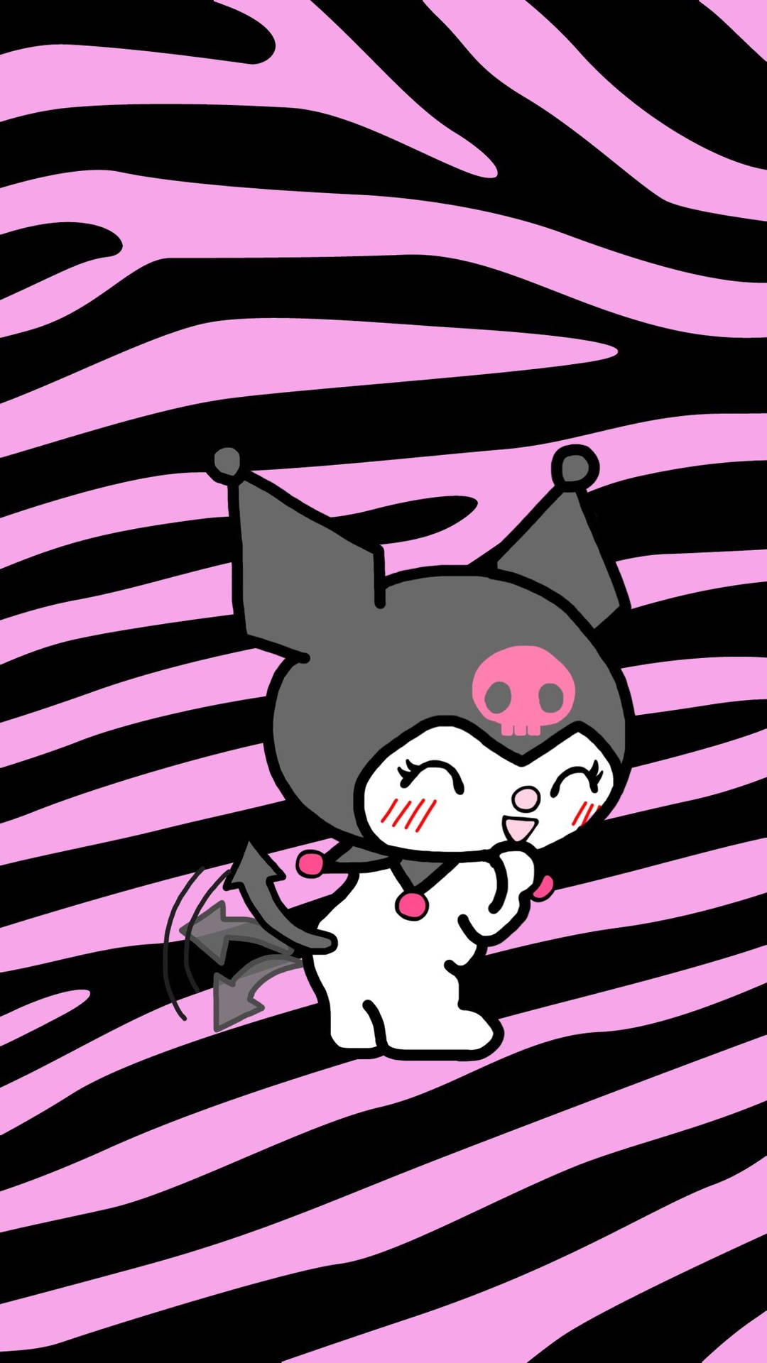 Download Happy And Playful Kuromi Wallpaper