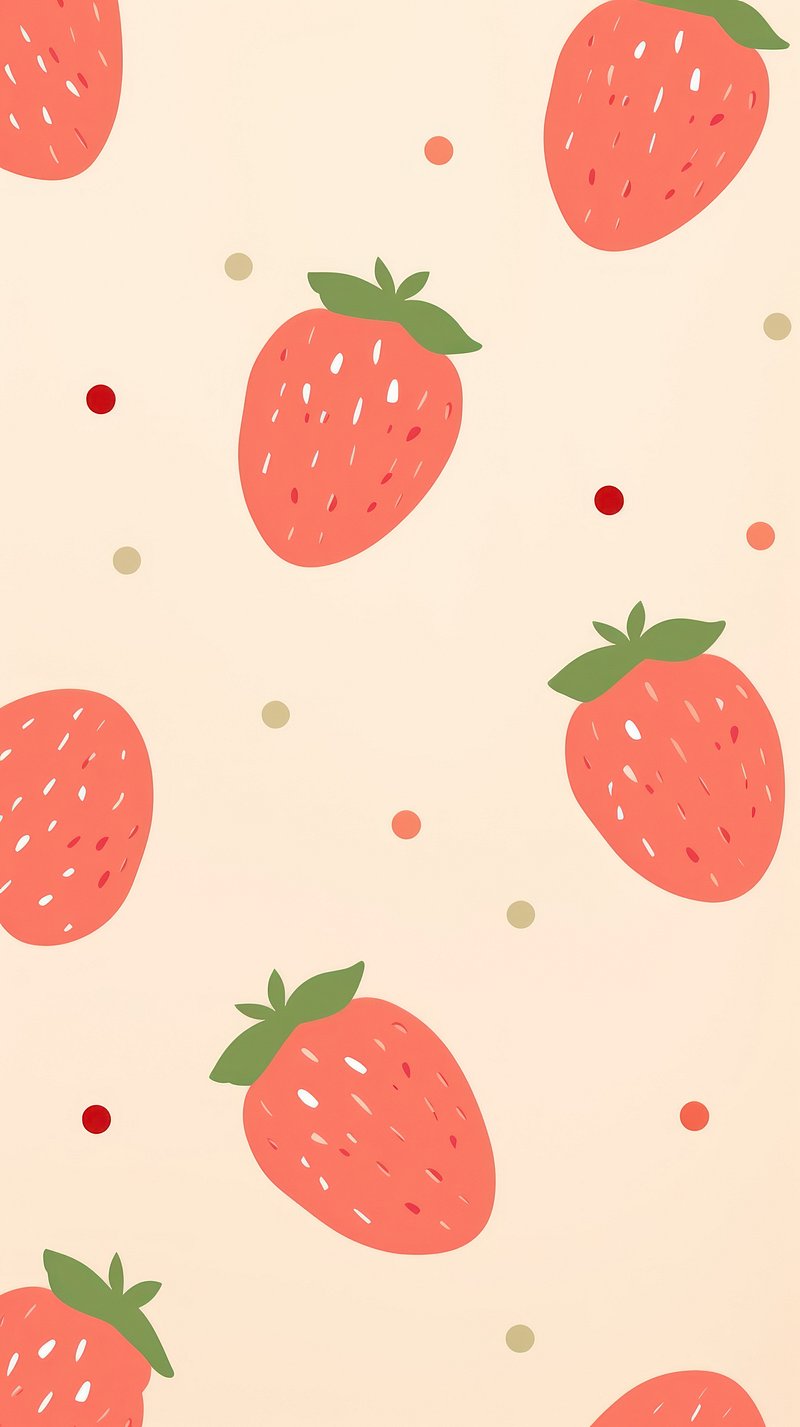 Strawberry iPhone Wallpaper Image
