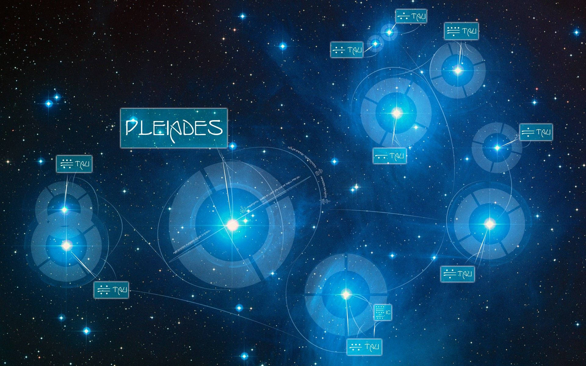 Download A Stunning View of the Pleiades Constellation Wallpaper