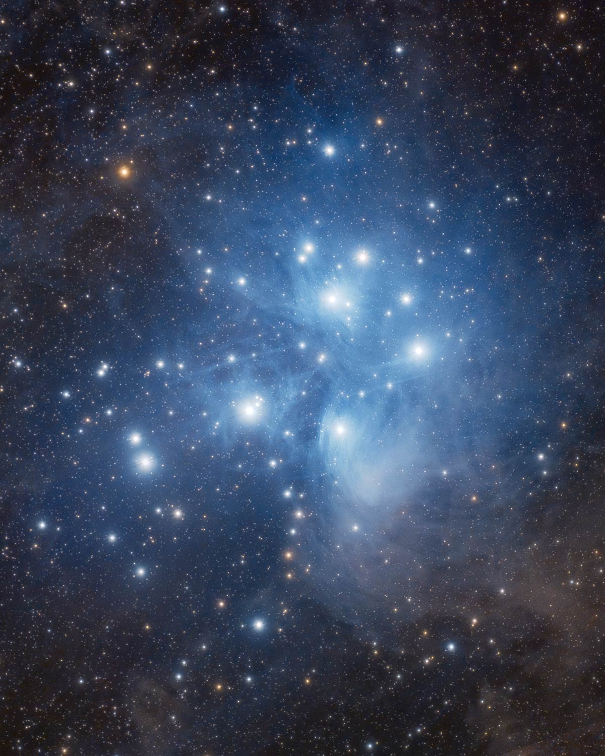 The Pleiades Star Cluster. Picture, Location, and Facts