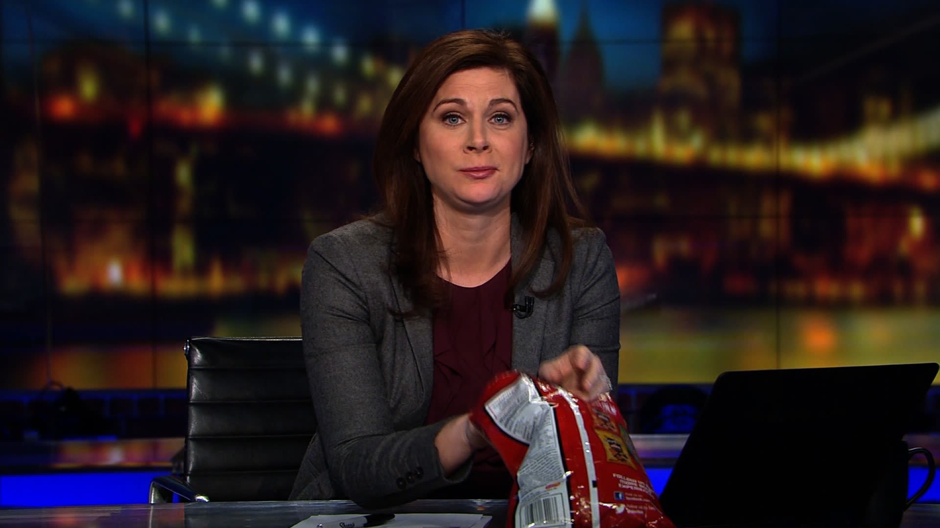 Erin Burnett responds to 'lady Doritos'
