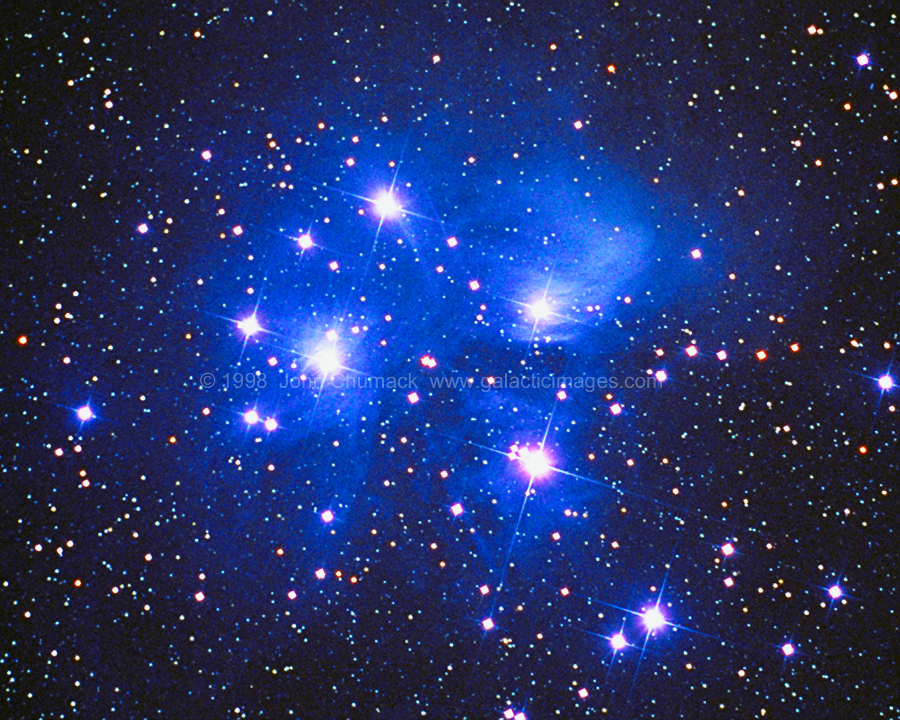 M45 The Pleiades Star Cluster Photo known as The Seven Sister