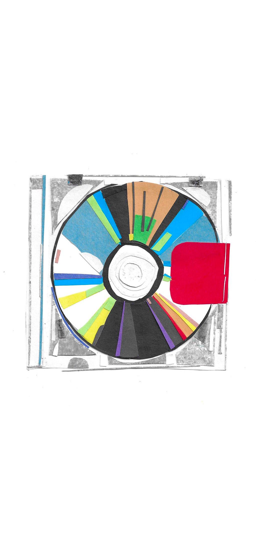 Yeezus paper collage wallpaper