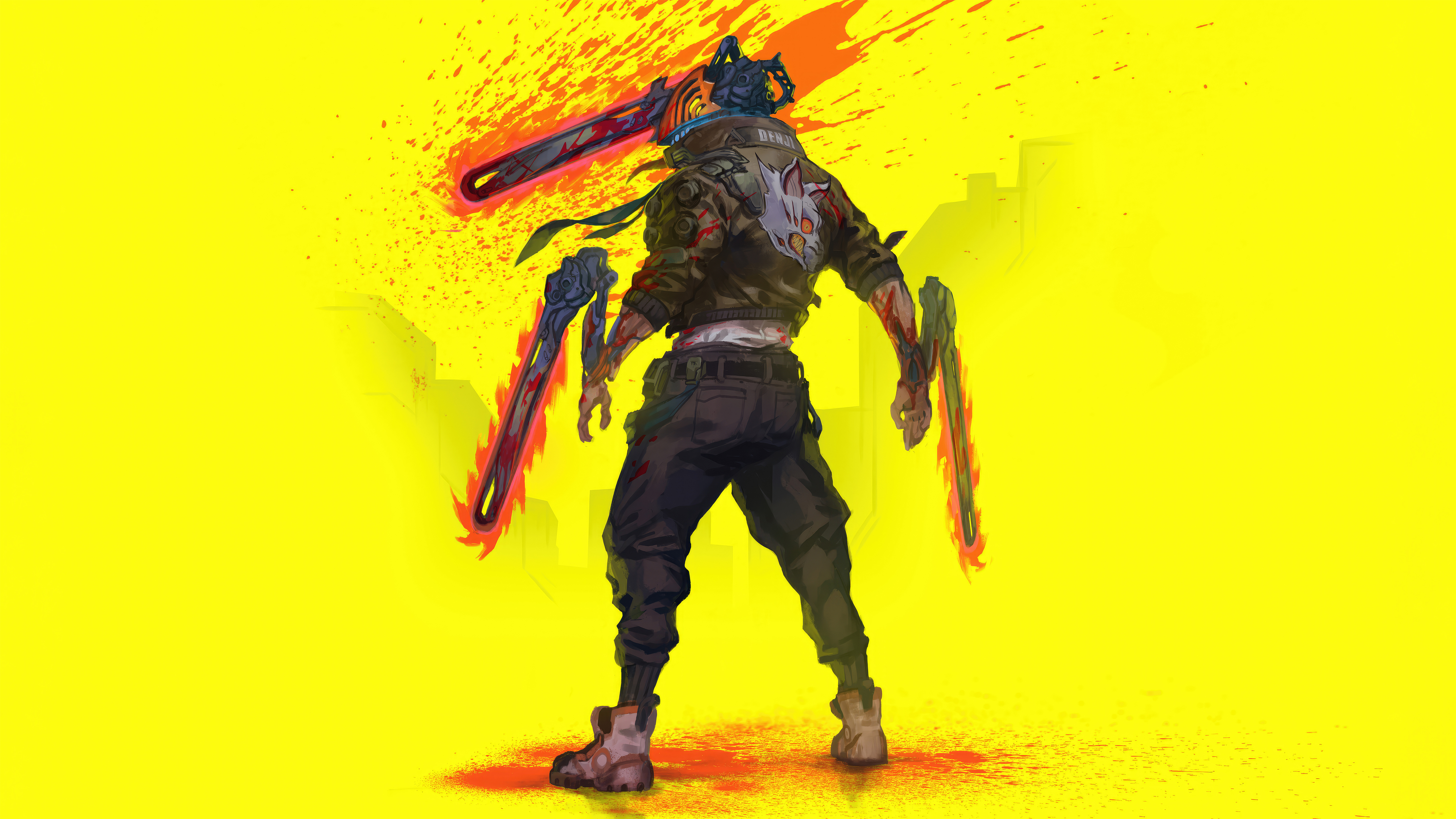 Chainsaw Man X Cyberpunk 5k, HD Anime, 4k Wallpaper, Image, Background, Photo and Picture