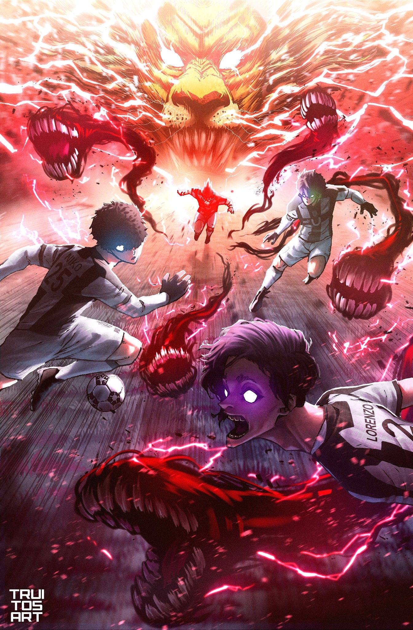 Barou shoei. Anime poses reference, Blue, Funny art