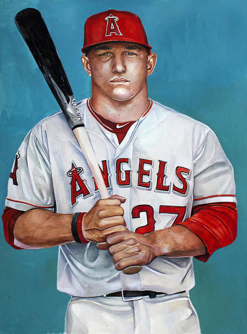 Mike #Trout baseball player Wall Mural