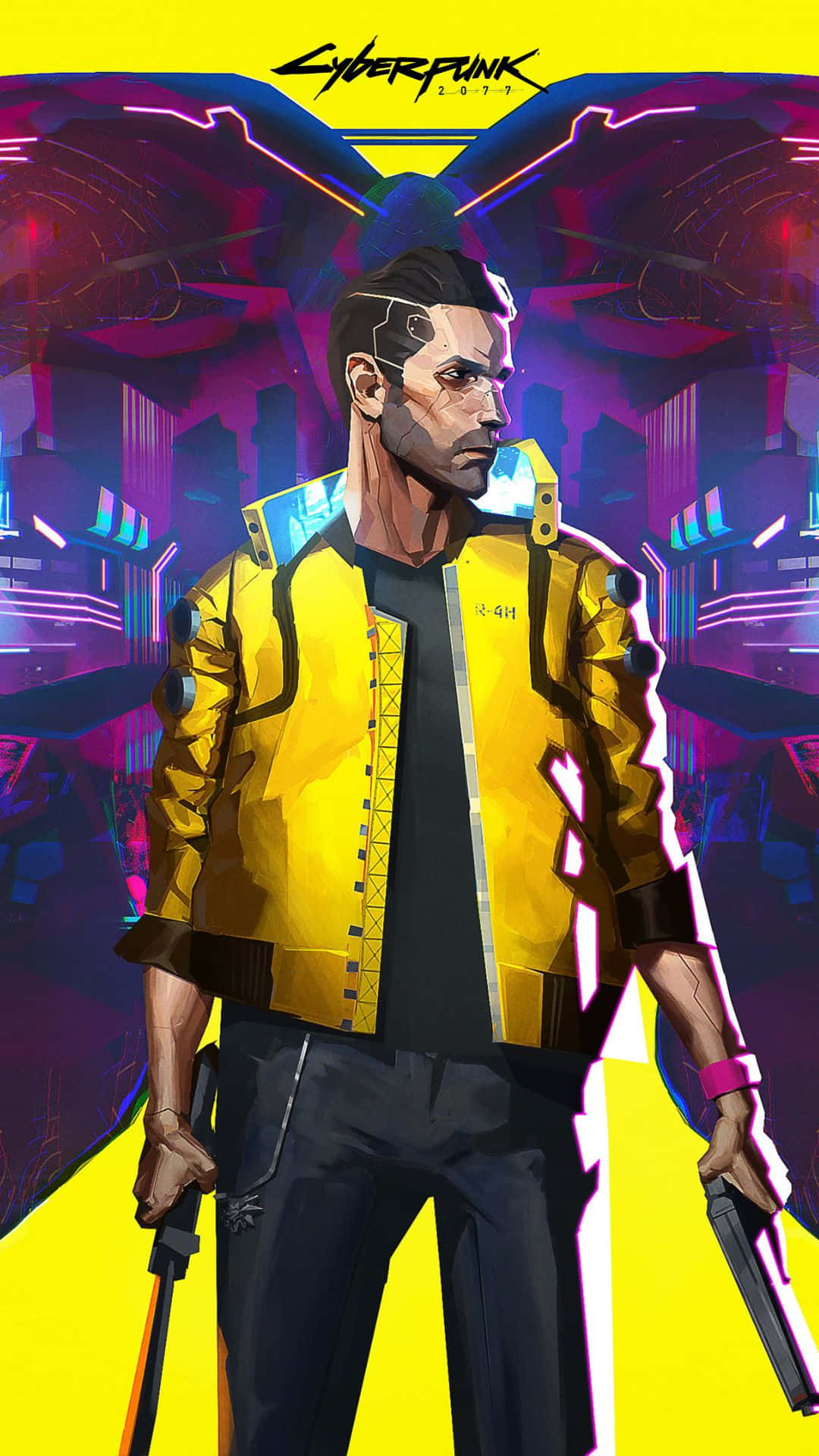 Download Android Cyberpunk 2077 Background Man In Yellow Jacket