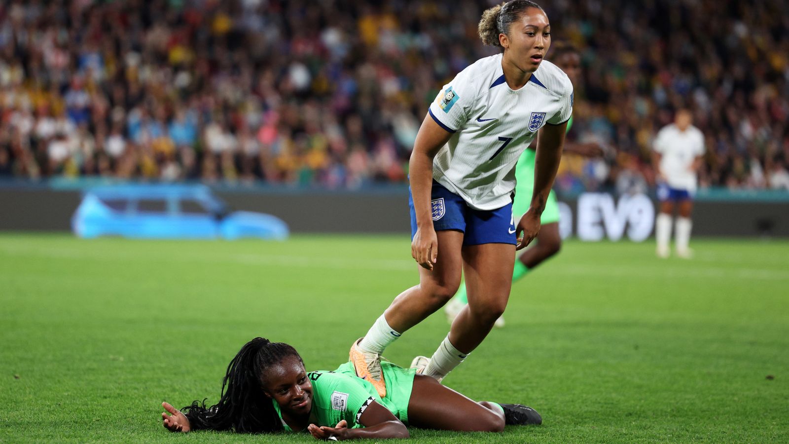 Lauren James: England Women forward banned for two games after red card against Nigeria at Women's World Cup