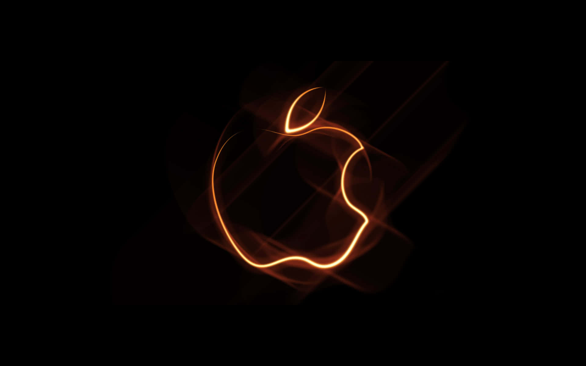 Download Stylish Apple Logo on Abstract Background
