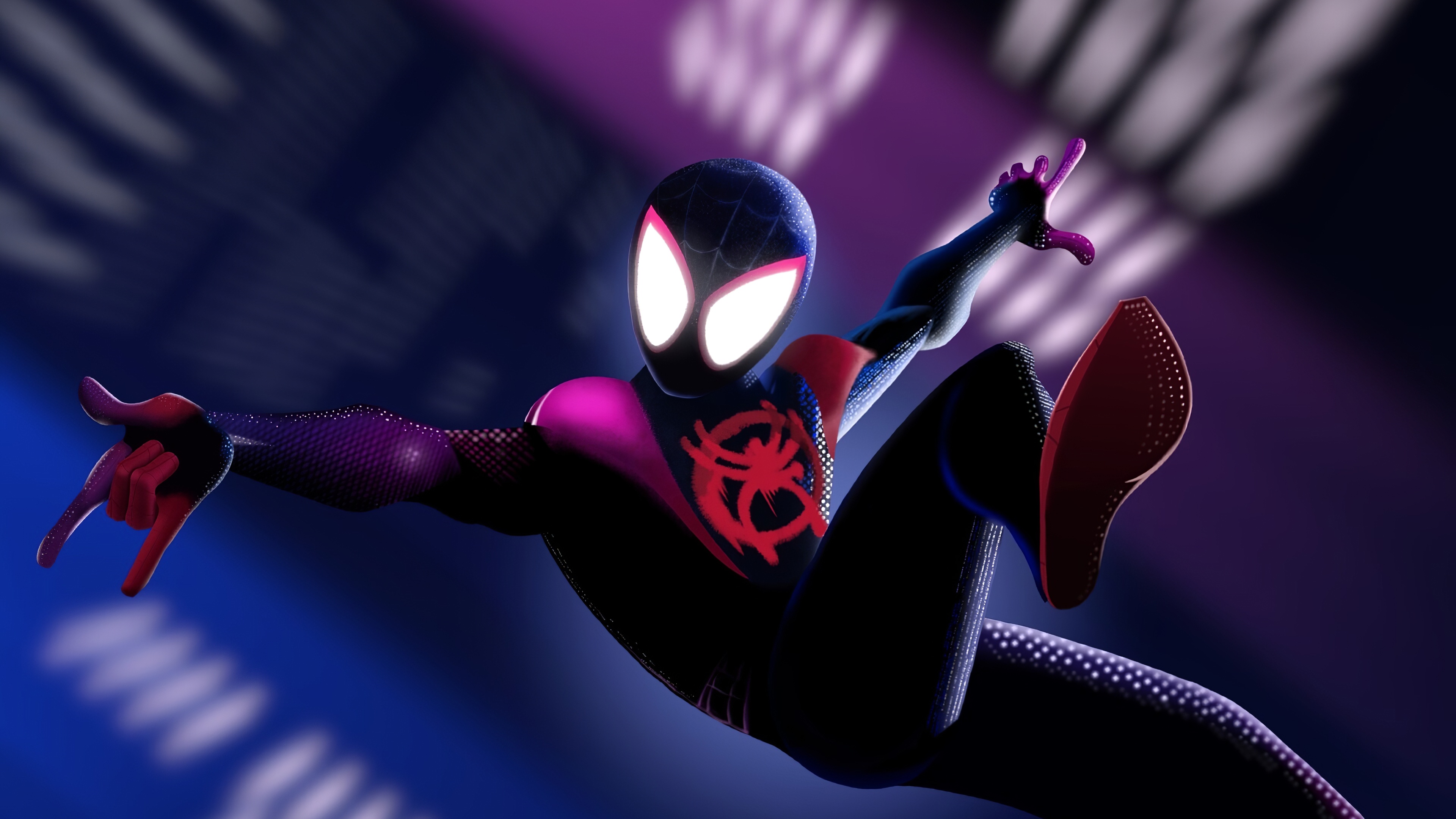 Miles Morales Wallpaper 4K, Spider Man, Marvel Comics