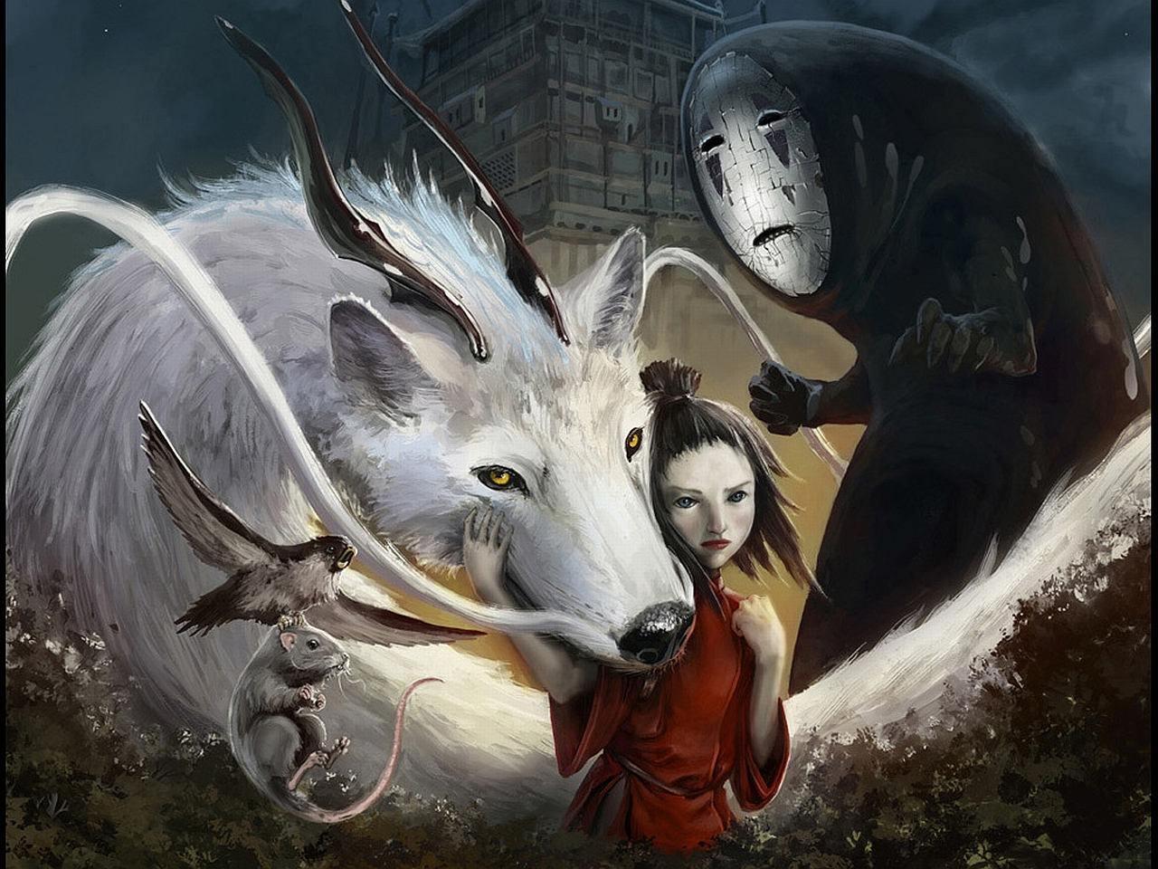 Download No Face (Spirited Away) wallpaper for mobile phone, free No Face (Spirited Away) HD picture