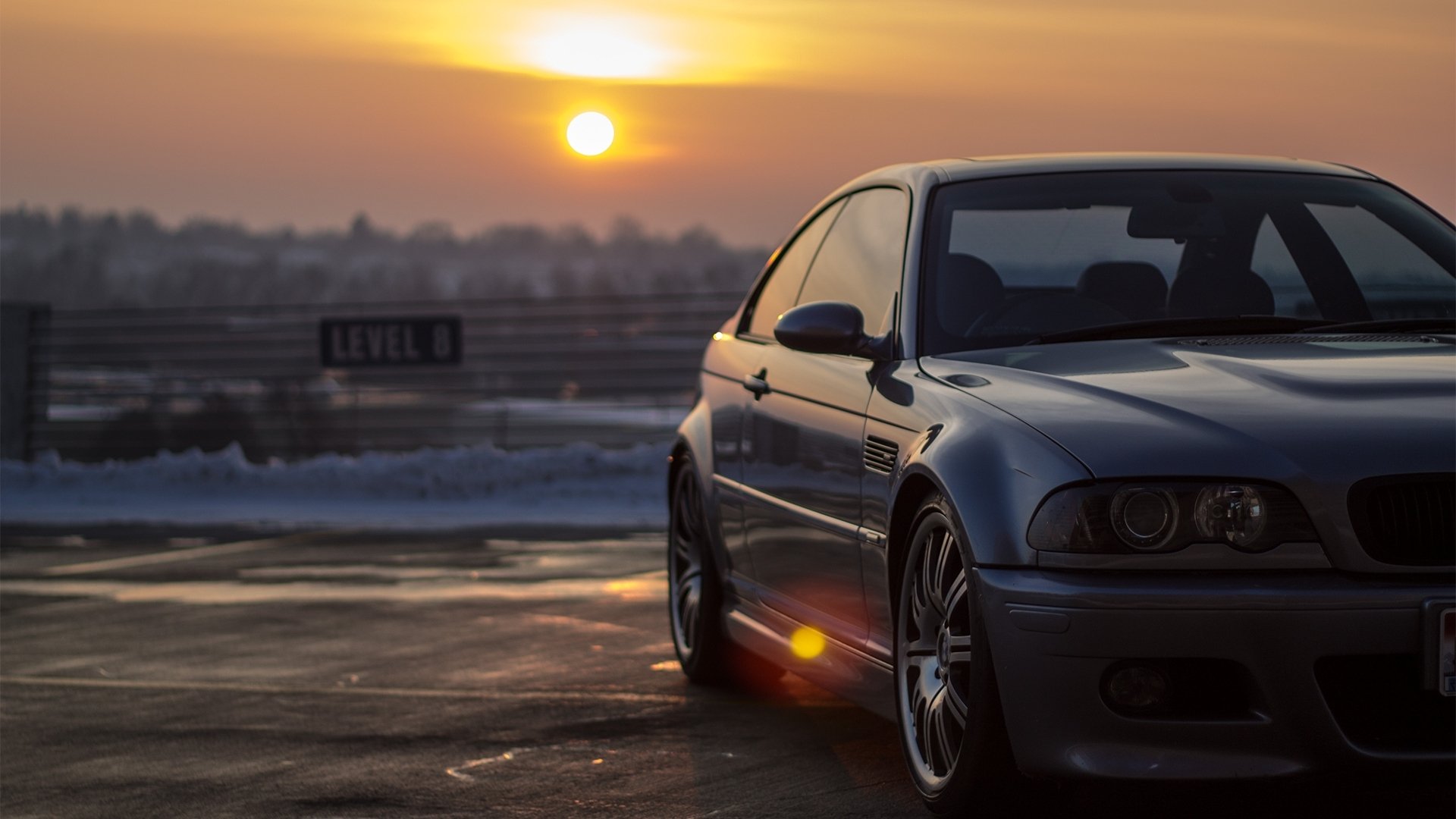 Sunset cars bmw e46 m3 wallpaperx1080