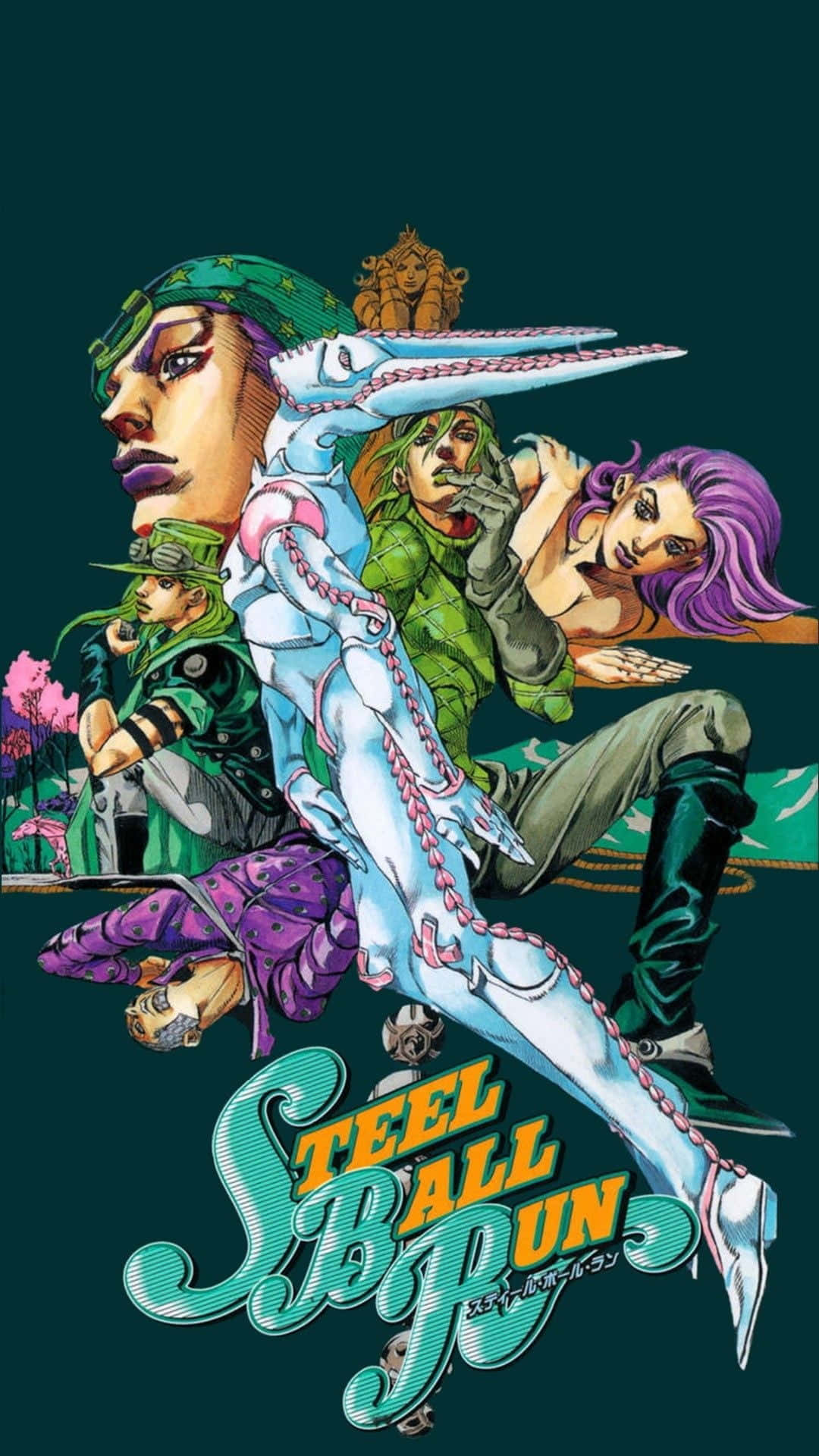 Download Gyro Zeppeli and Johnny Joestar from Jojo Steel Ball Run Wallpaper
