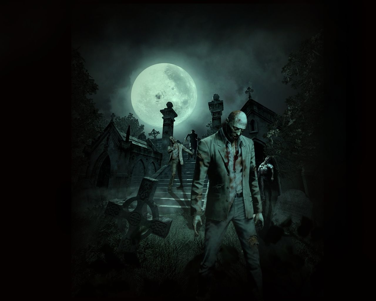 Zombies. Zombie wallpaper, Scary background, Scary halloween image