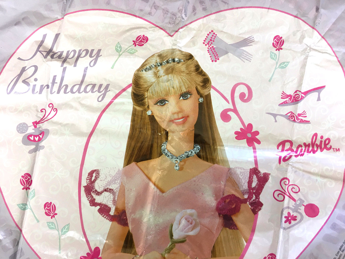 Enchanting Barbie Happy Birthday Heart Shaped 18 Party Balloon