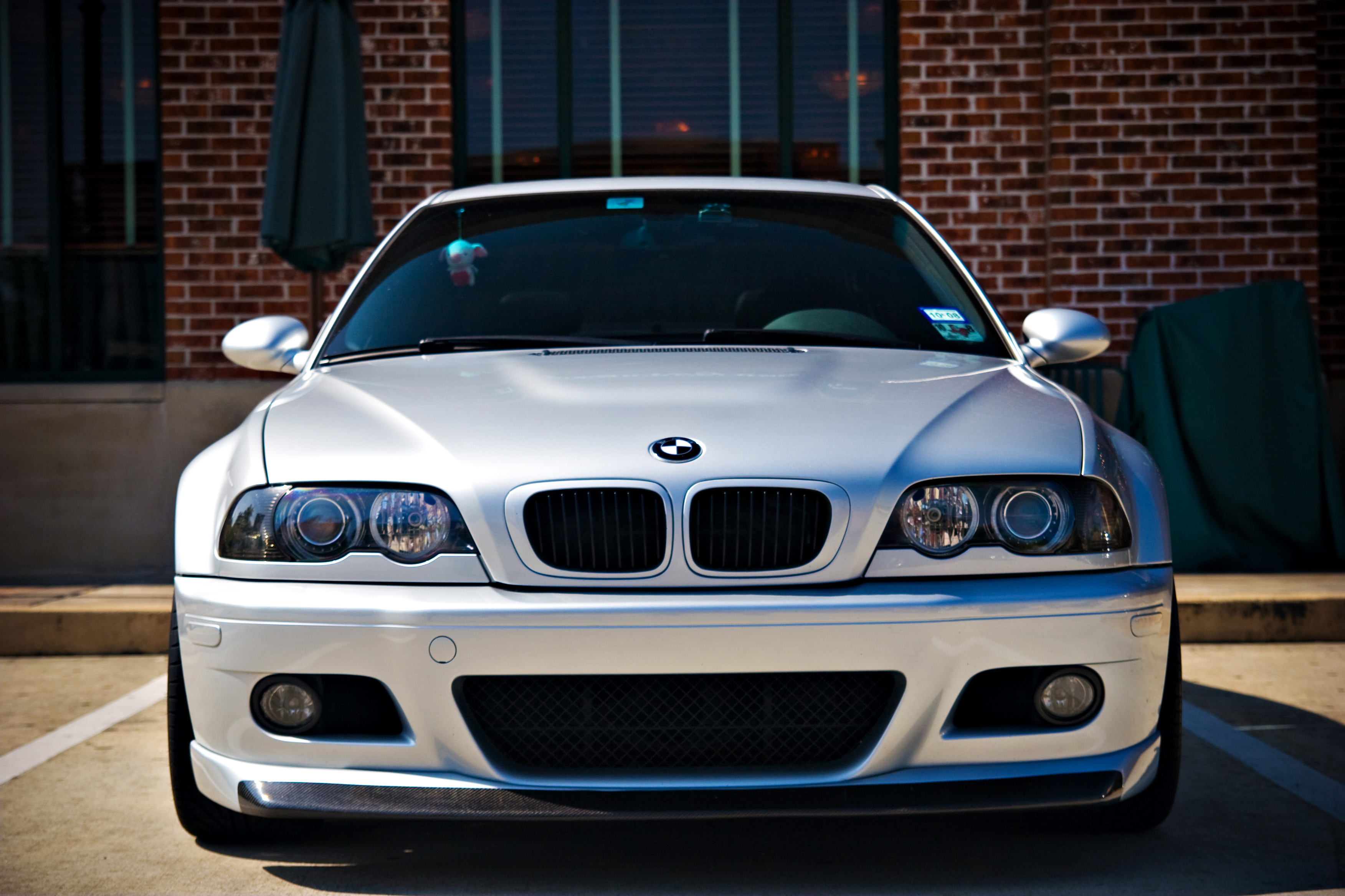 Wallpaper BMW E46 m3 White Front automobile 3504x2336
